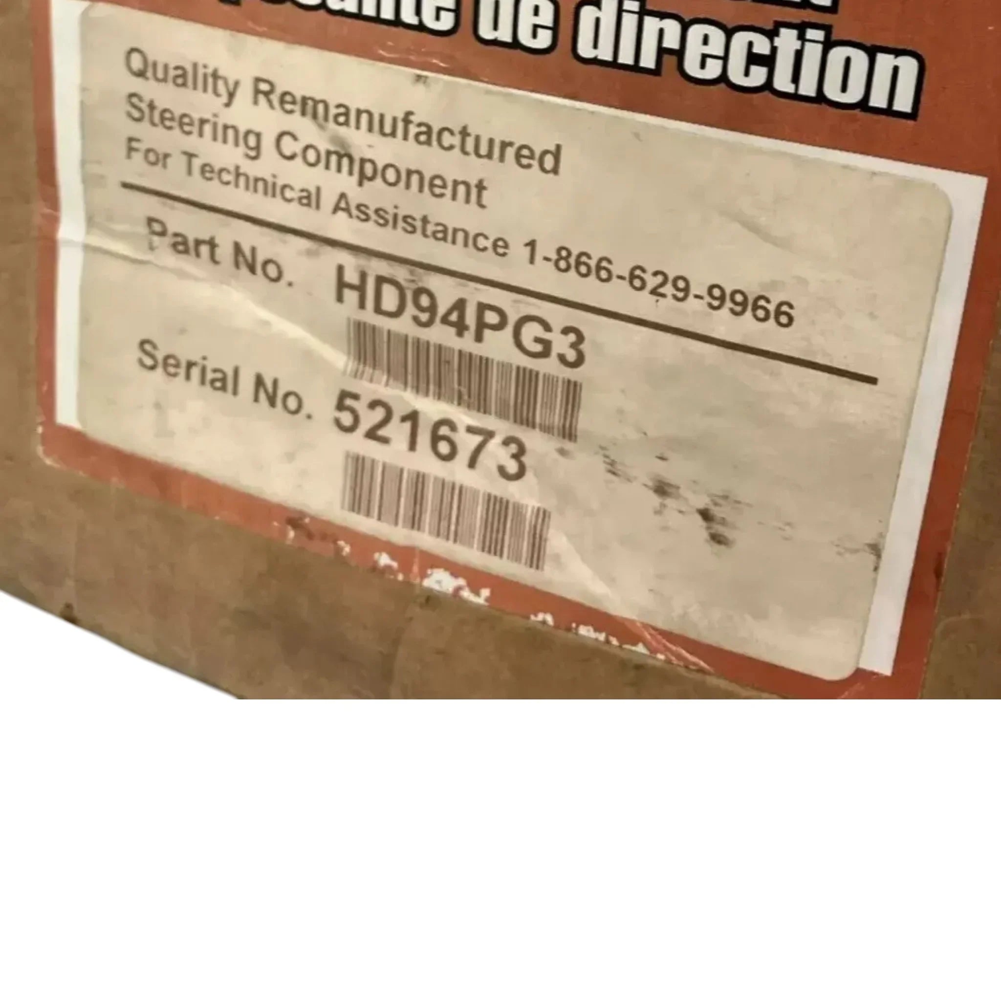 HD94PG3 Genuine Sheppard Steering Box