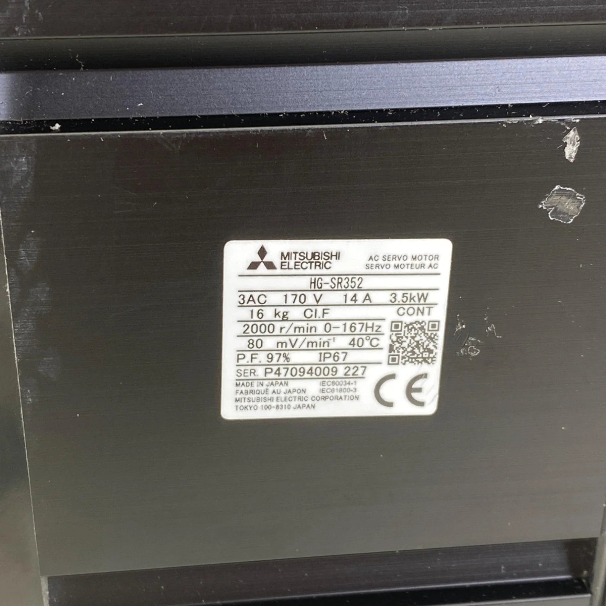 HGSR352 Genuine Mitsubishi AC Servo Motor