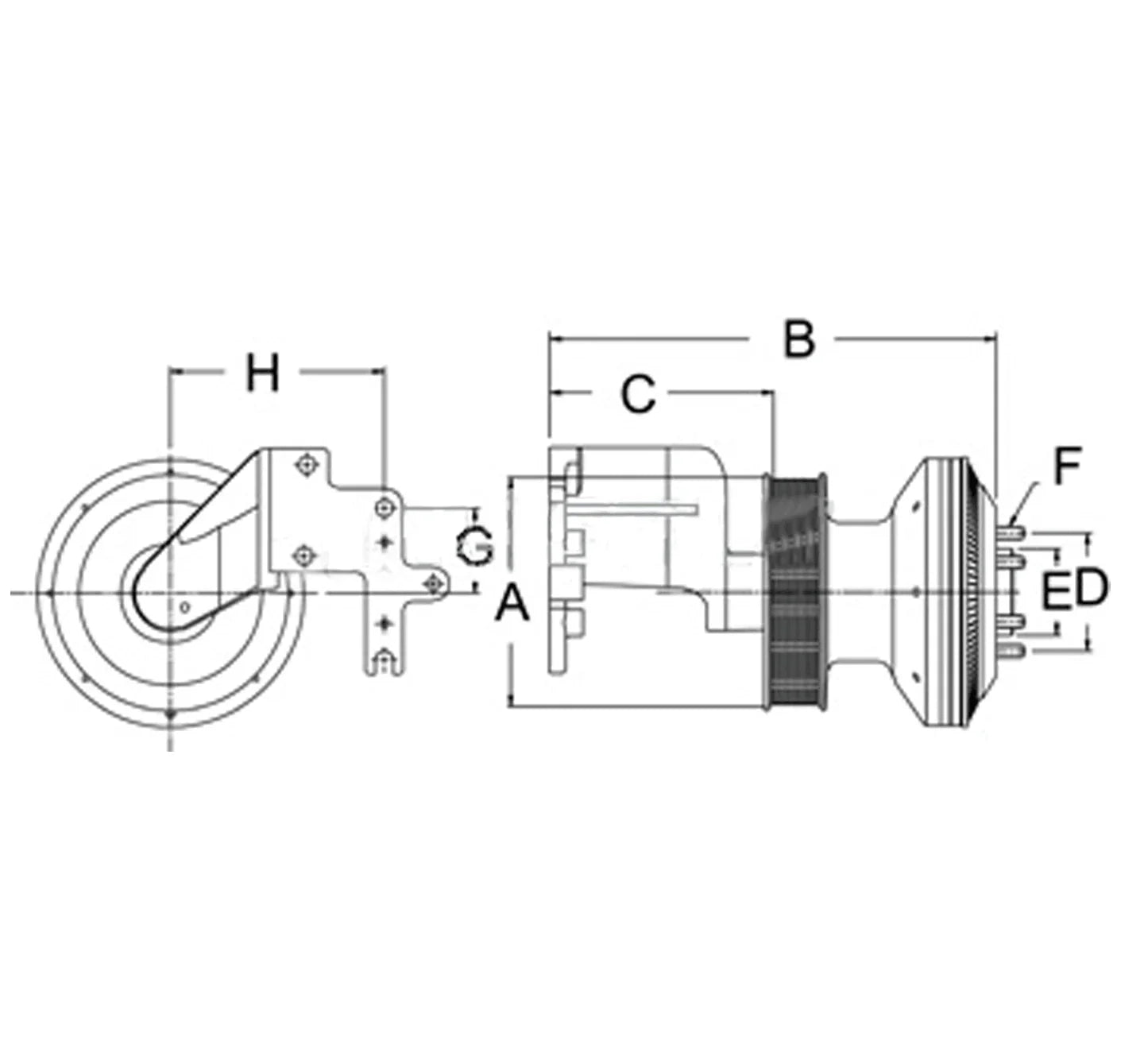 Hor99A8616 Genuine International Drive Fan And Mounting Assembly*