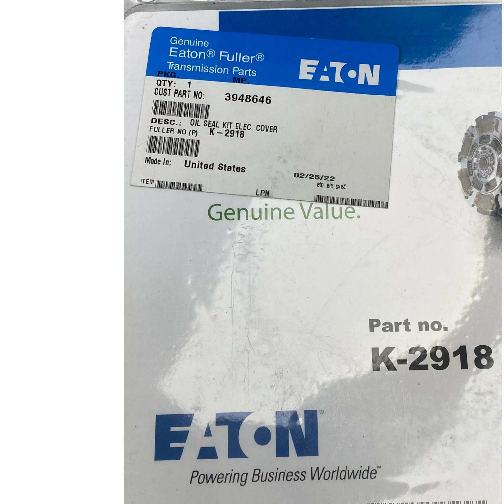 3948646 Genuine Eaton Oil Seal Kit