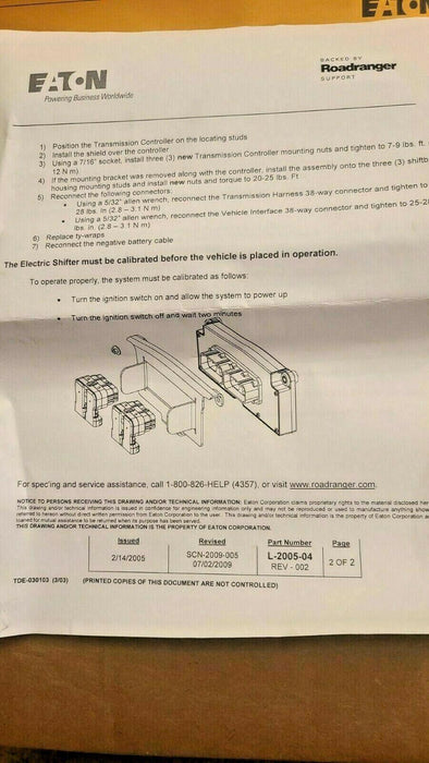K-3736Rx Genuine Eaton Fuller Transmission Controller