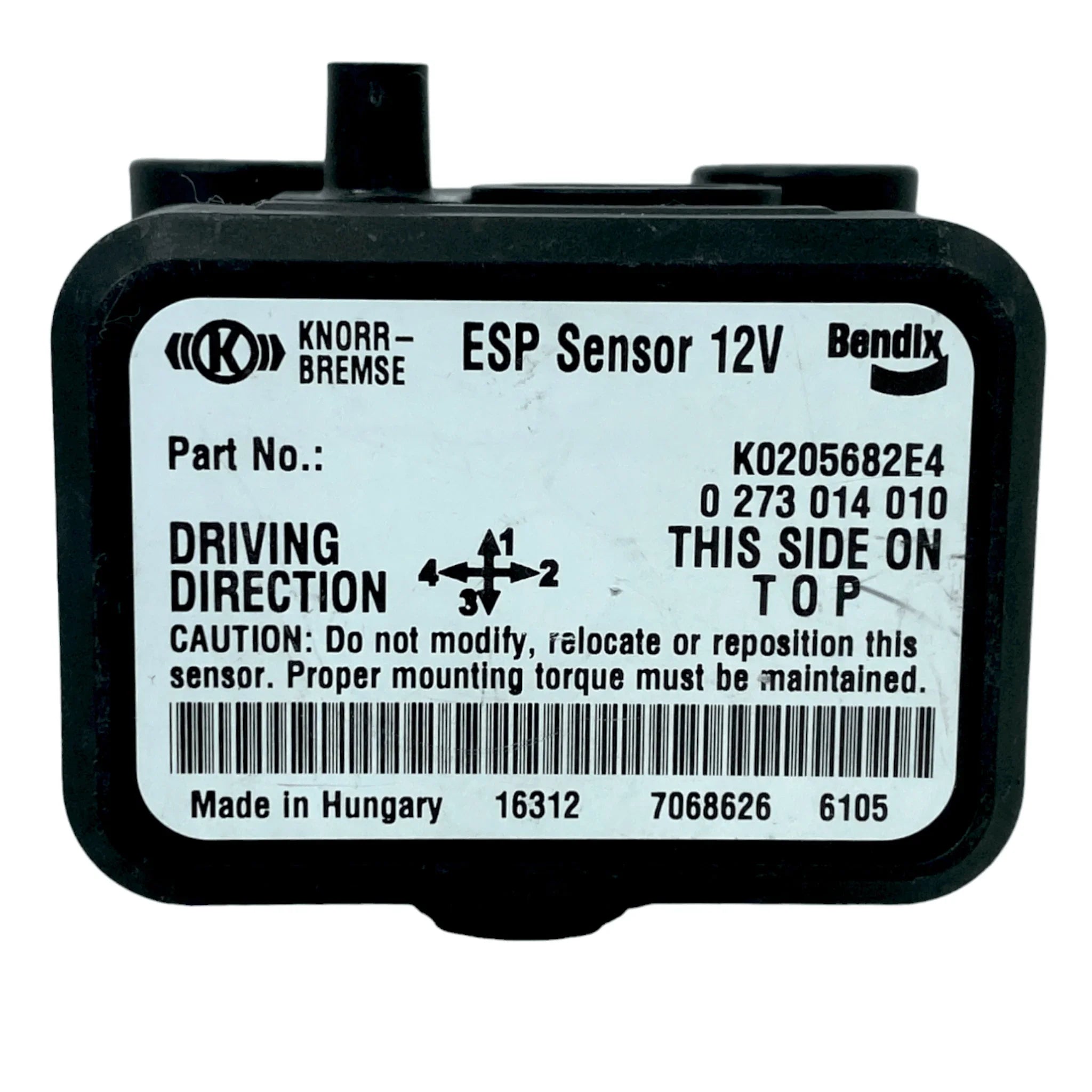 K058836 Genuine Volvo Esp 12 Volt Yaw-70X Rate Sensor