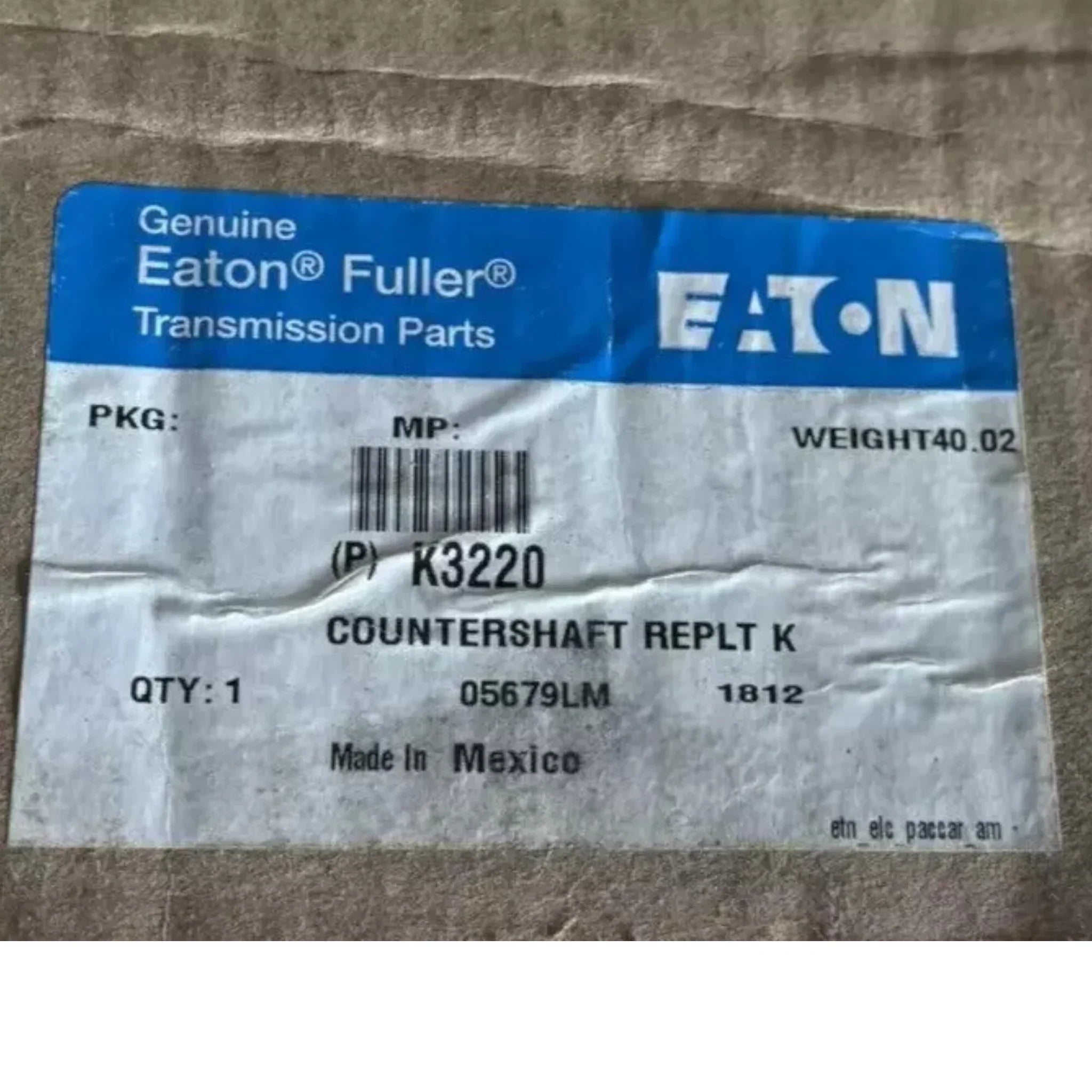 K3220 Genuine Eaton Countershaft