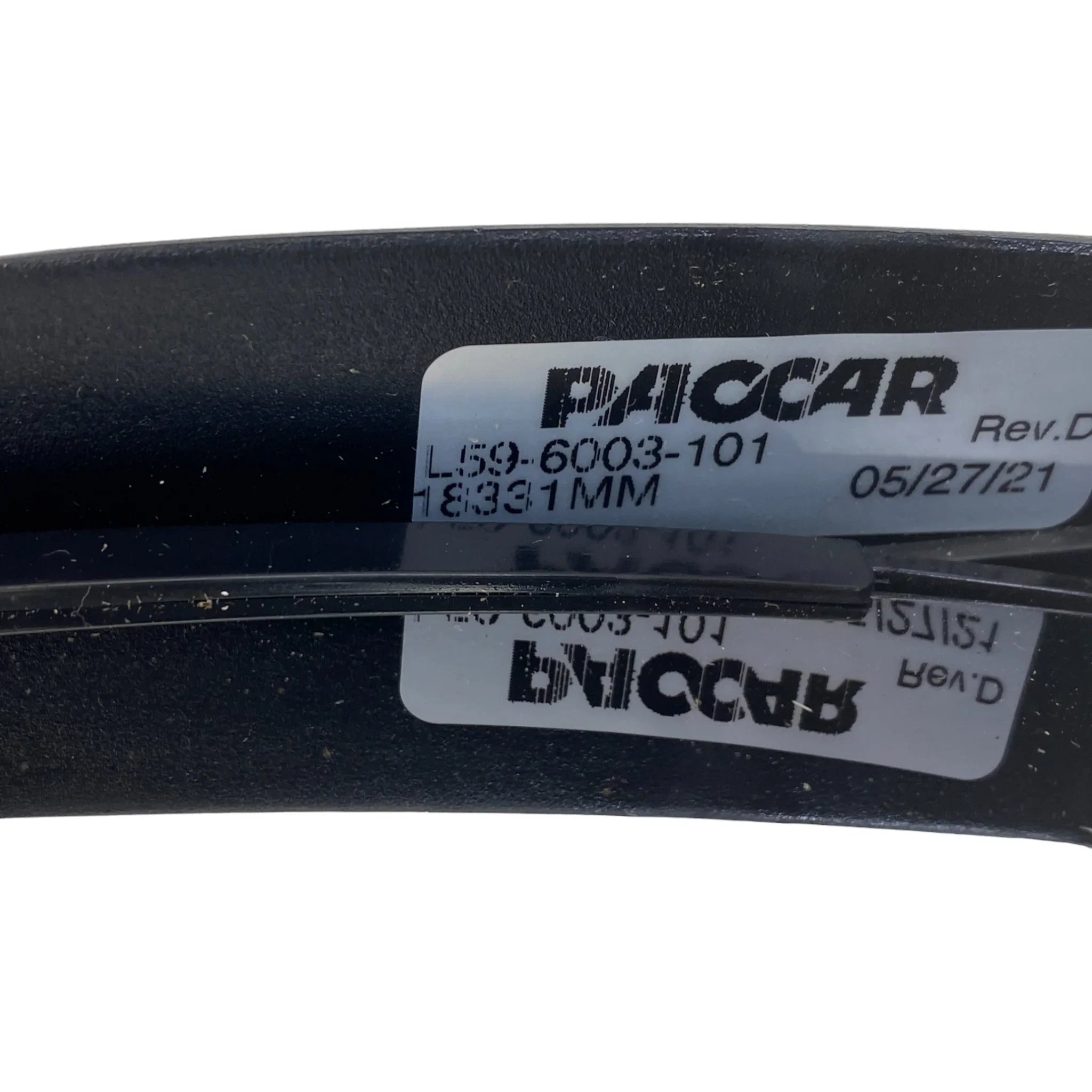 L59-6003-101 Genuine Paccar Mirror-Hood Aero Non-Heat Blk Lh