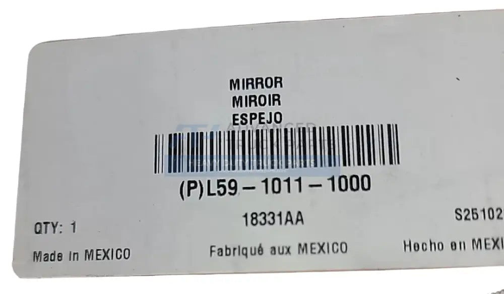 L5910111000 Genuine Kenworth Left Side Hood Mirror - Mirrors