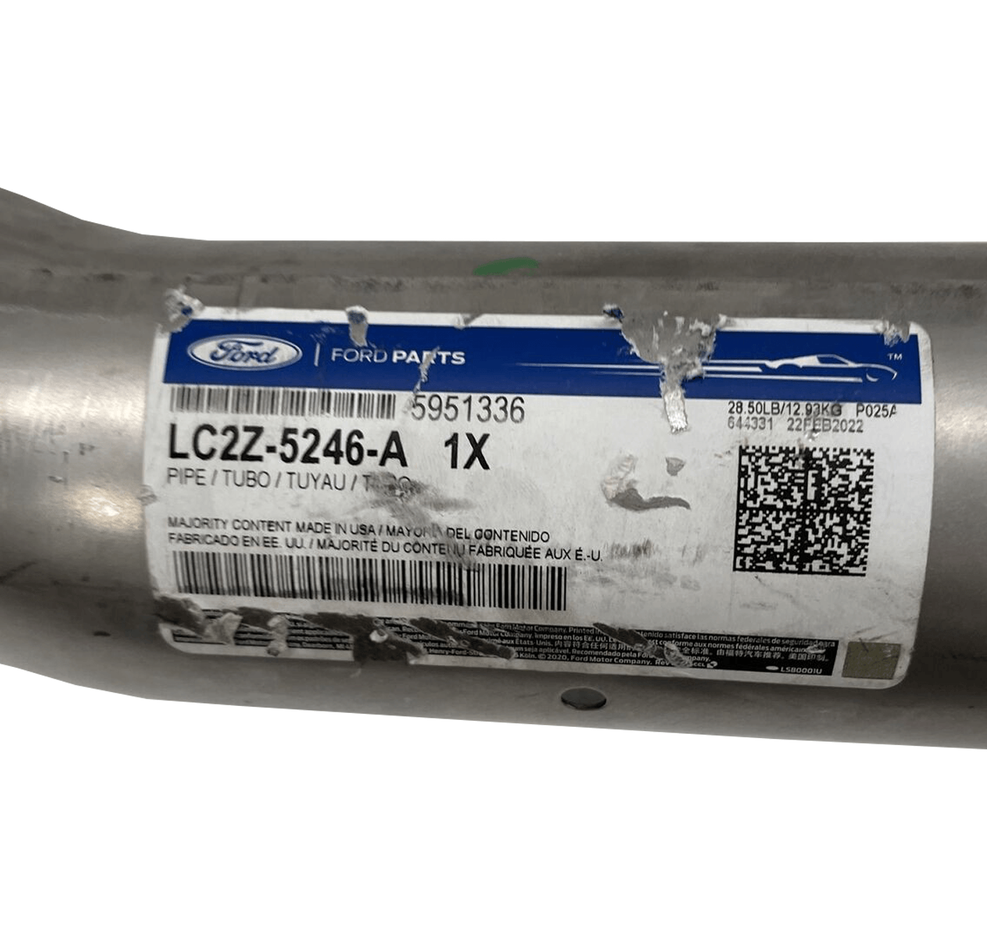 Lc2Z-5246-A Genuine Ford® Exhaust Pipe - ADVANCED TRUCK PARTS
