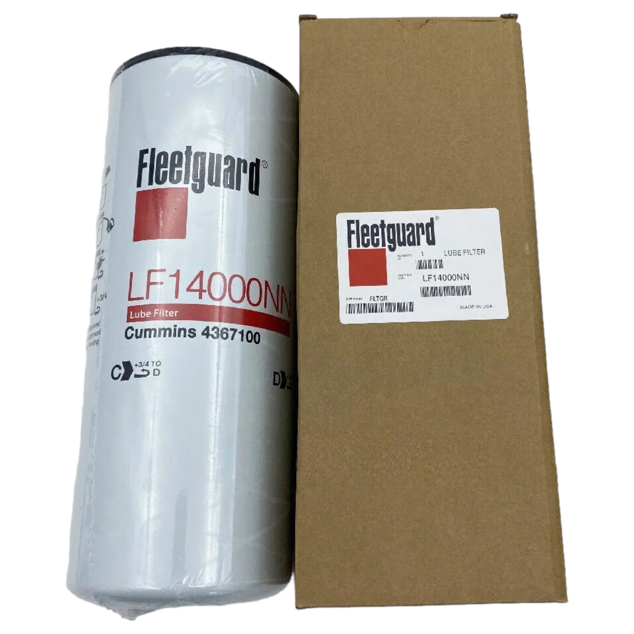 Lf14000Nn Genuine Fleetguard Case Of Six Oil Filters 4367100 For Cummins Isx
