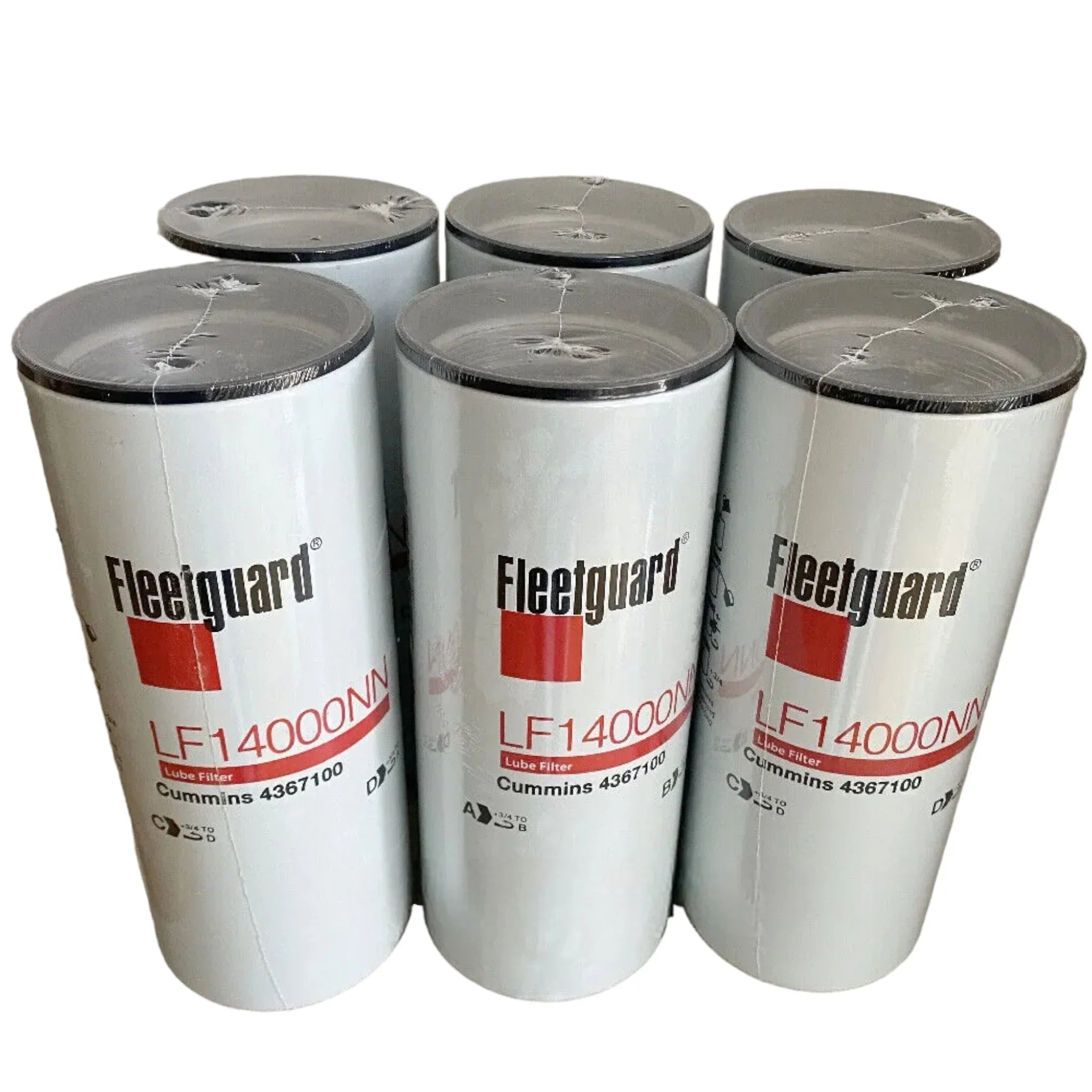 Lf14000Nn Genuine Fleetguard Case Of Six Oil Filters 4367100 For Cummins Isx