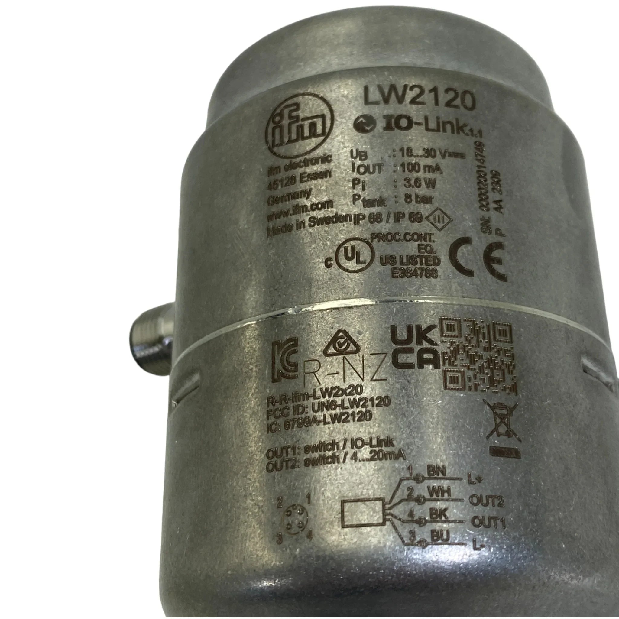 LW2120 IFM Continuous Level Sensor