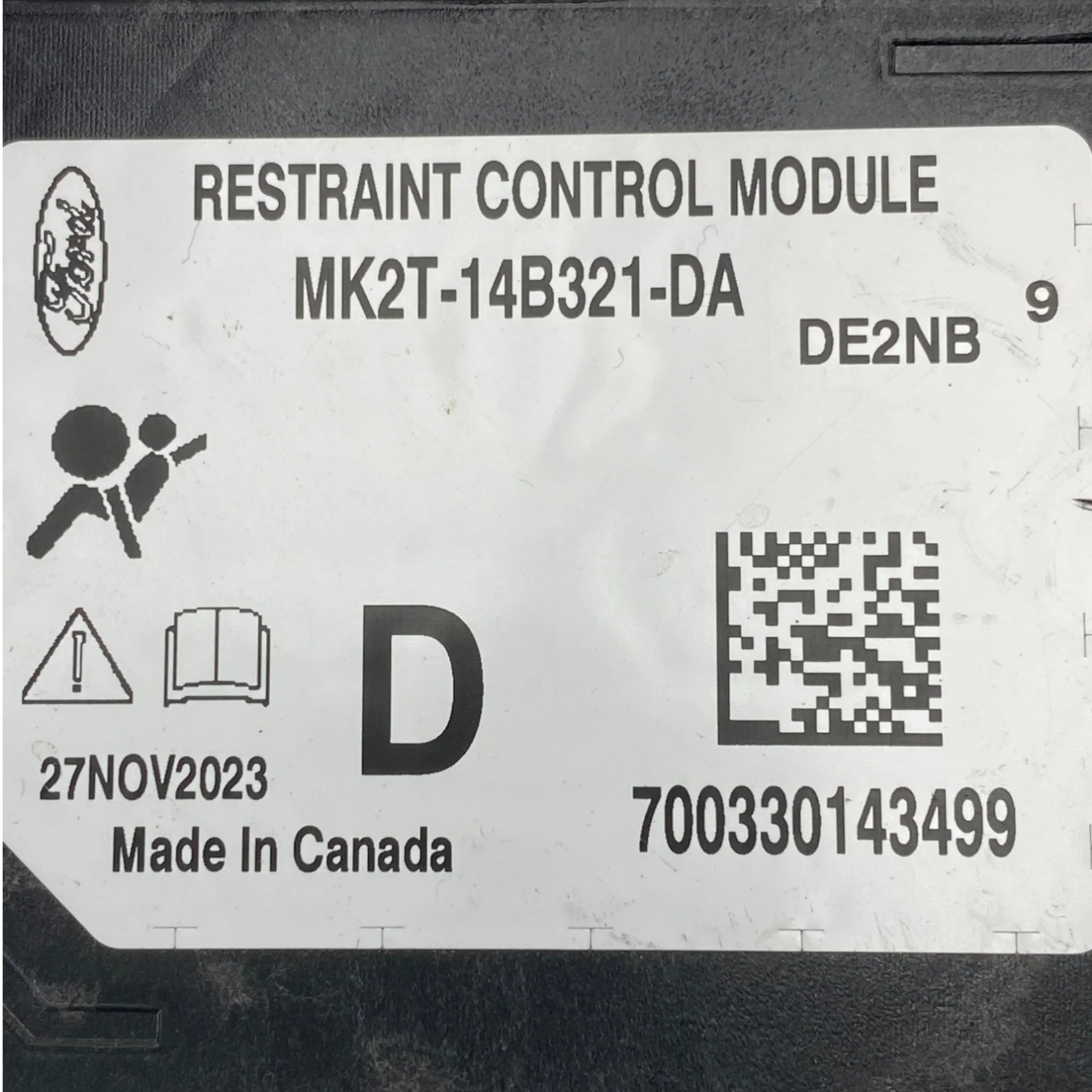 MK2Z14B321-DA Genuine Ford Restraint Control Module