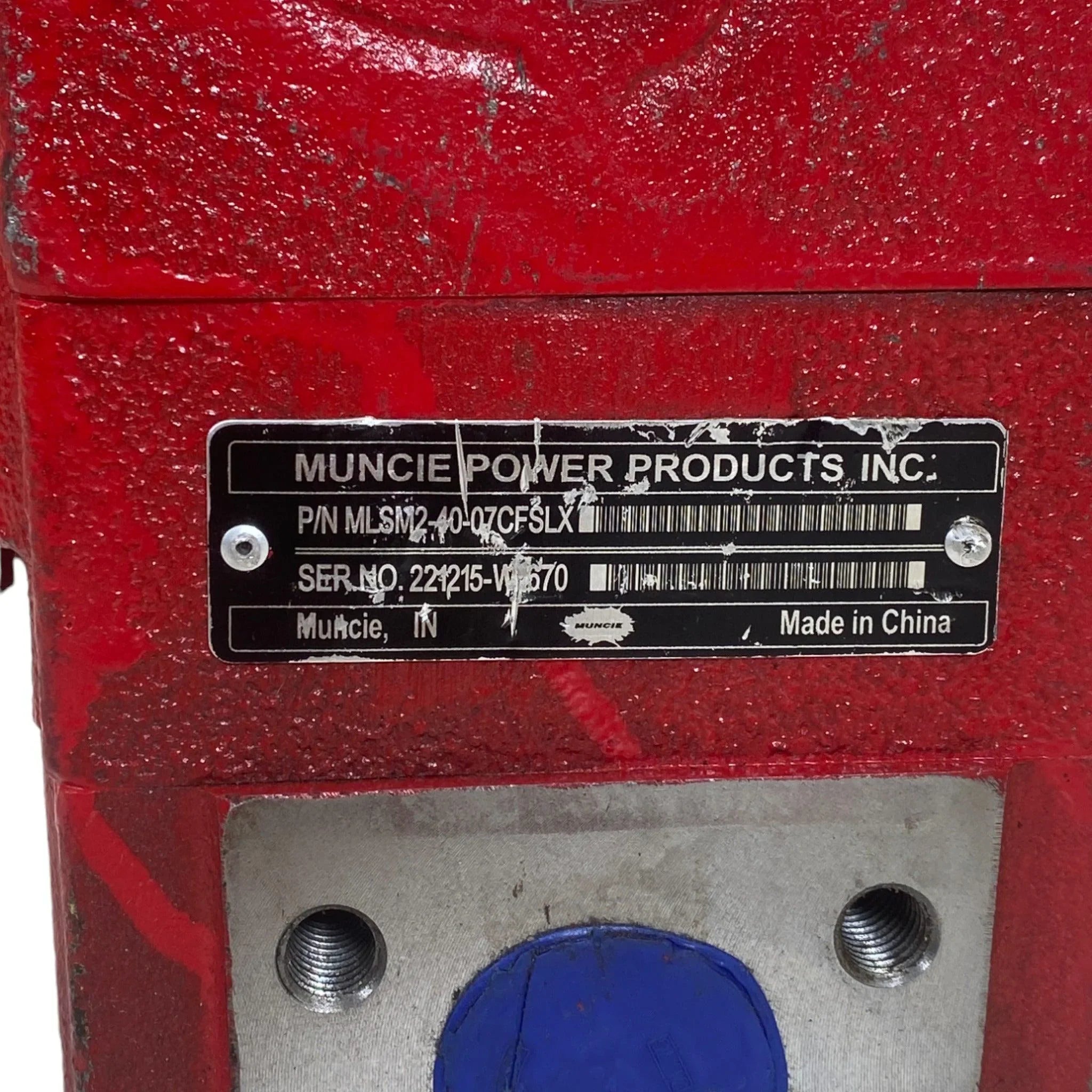MLSM4007CFSLV Genuine Muncie Hydraulic Pump M2
