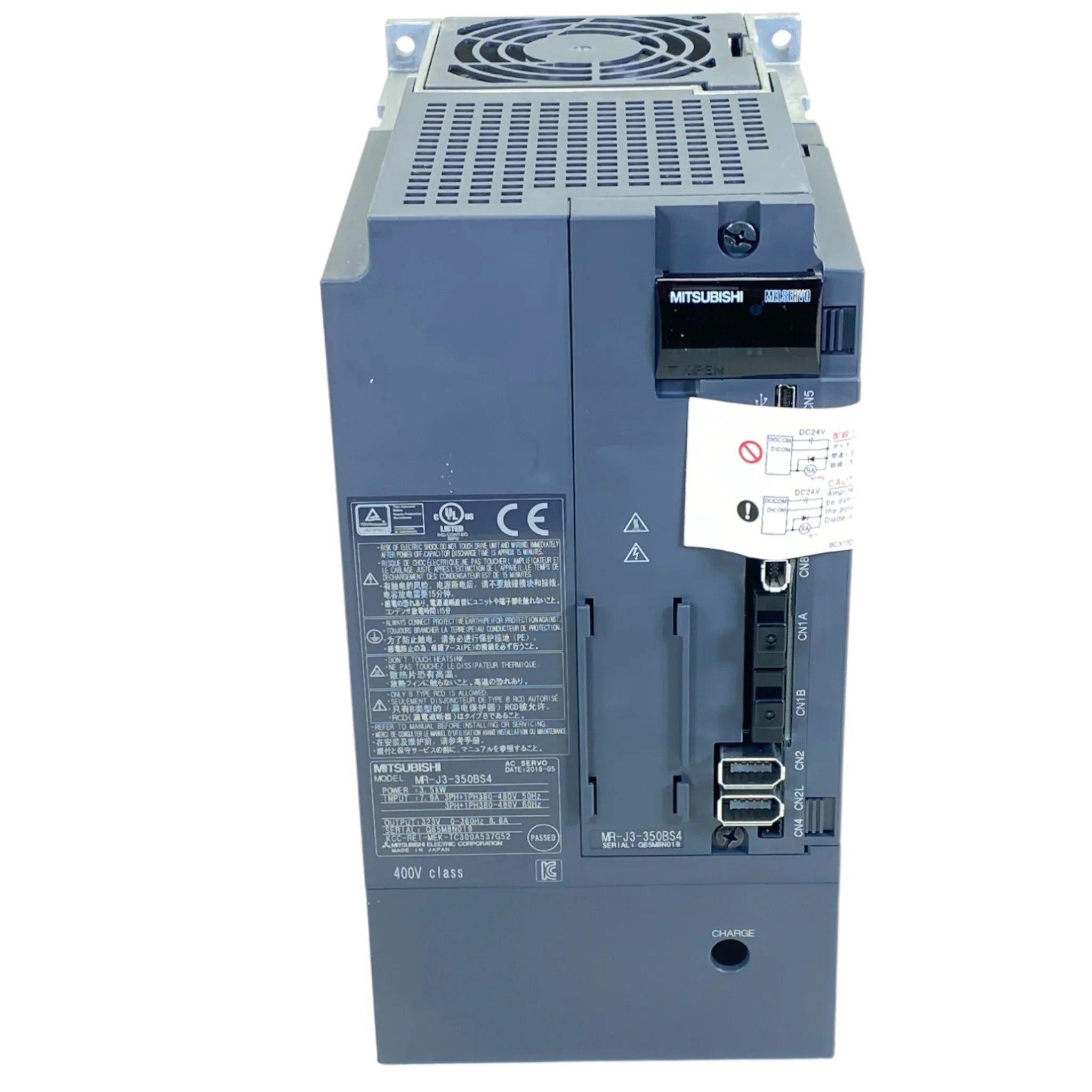 MRJ3350BS4 Mitsubishi AC Servo Amplifier 3.5 KW 3-Phase 400 VAC
