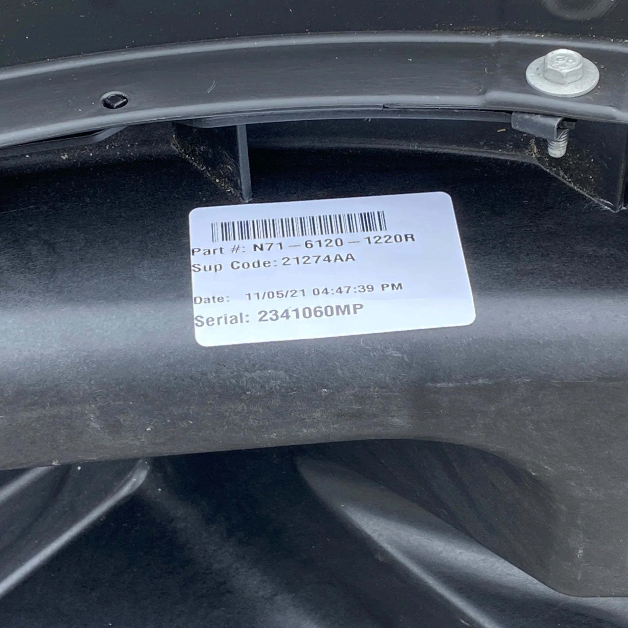 N7161201220R Oem Kenworth Passenger Side Bumper Section For Kenworth T680 2012 - 2021