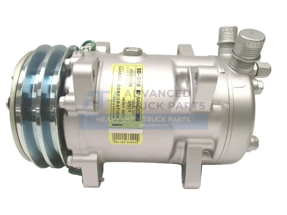 New OEM AC Compressor for John Deere Sanden HD SD510 S9674