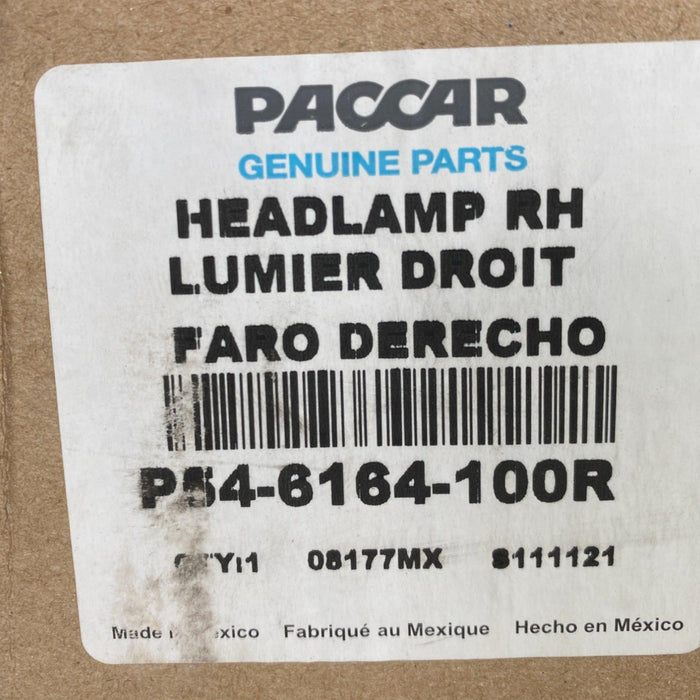 P54-6164-100R Paccar Right Side Halogen Headlight Assy For Kenworth T680 2013-2021 - ADVANCED TRUCK PARTS