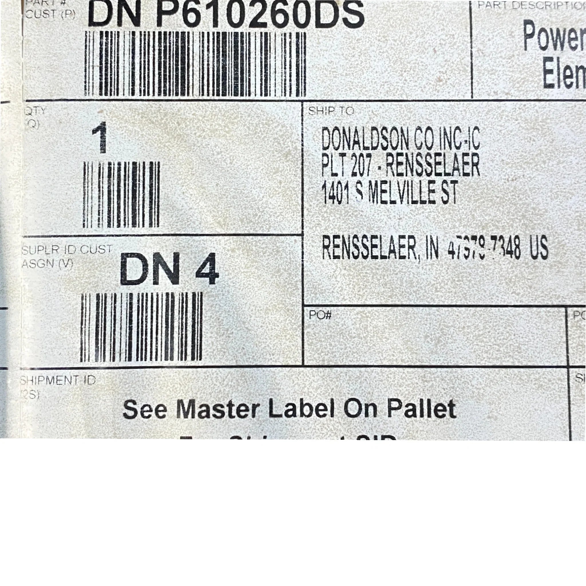 P610260DS Donaldson Air Filter Element