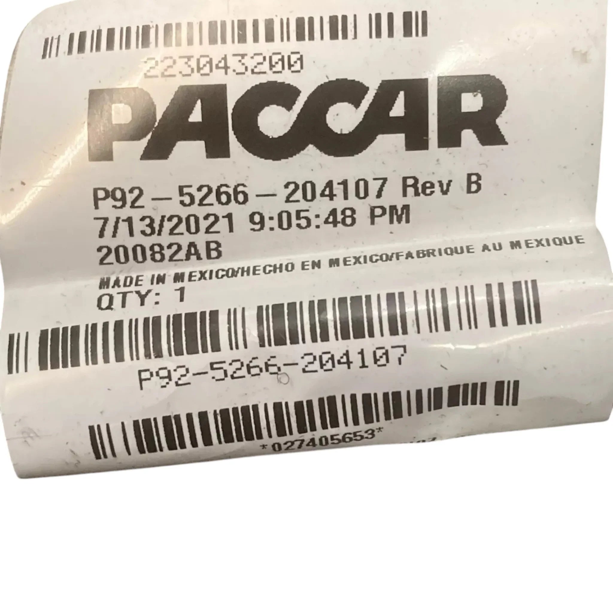 P92-5266-204107 Genuine Paccar Harness 2013 ISX