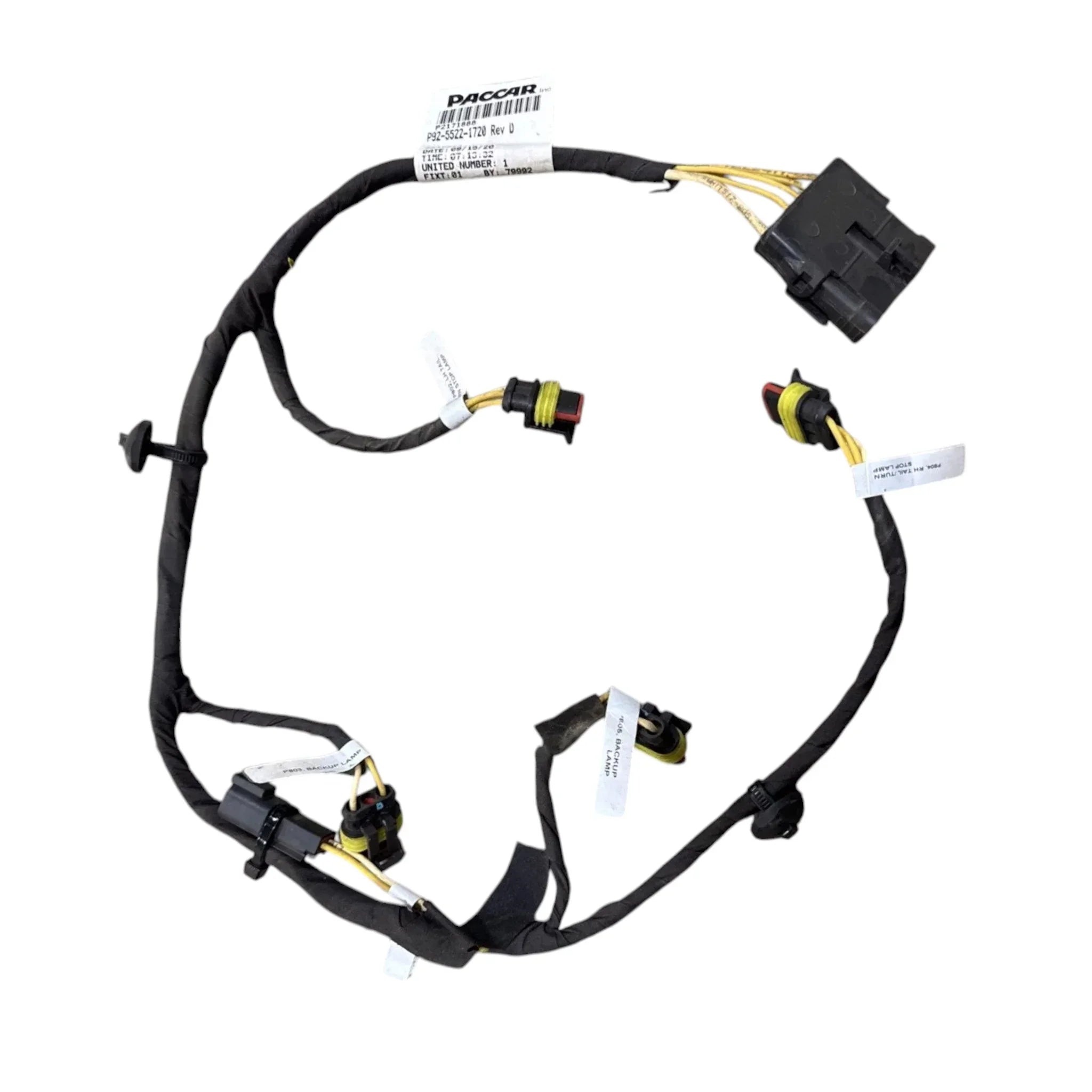 P92-5522-1720 Genuine Paccar Tail Lamp Harness