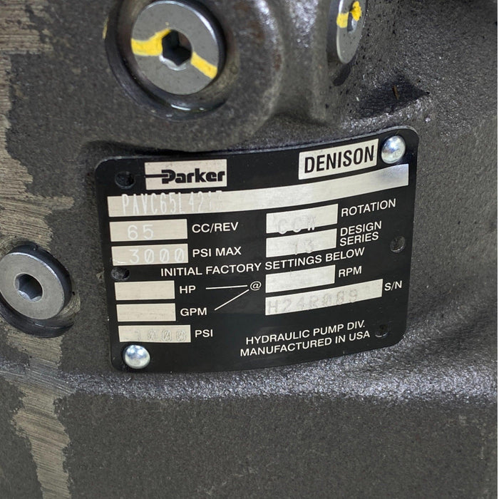 PAVC65L4213 Genuine Parker Piston Hydraulic Pump - ADVANCED TRUCK PARTS