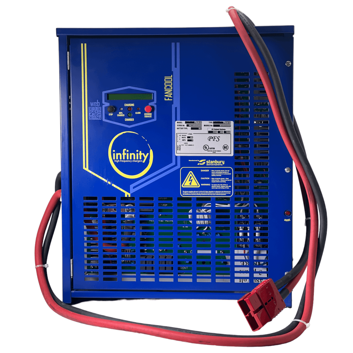 Infinity Zip High Frequency Opportunity Pallet Jack battery charger 480  volts