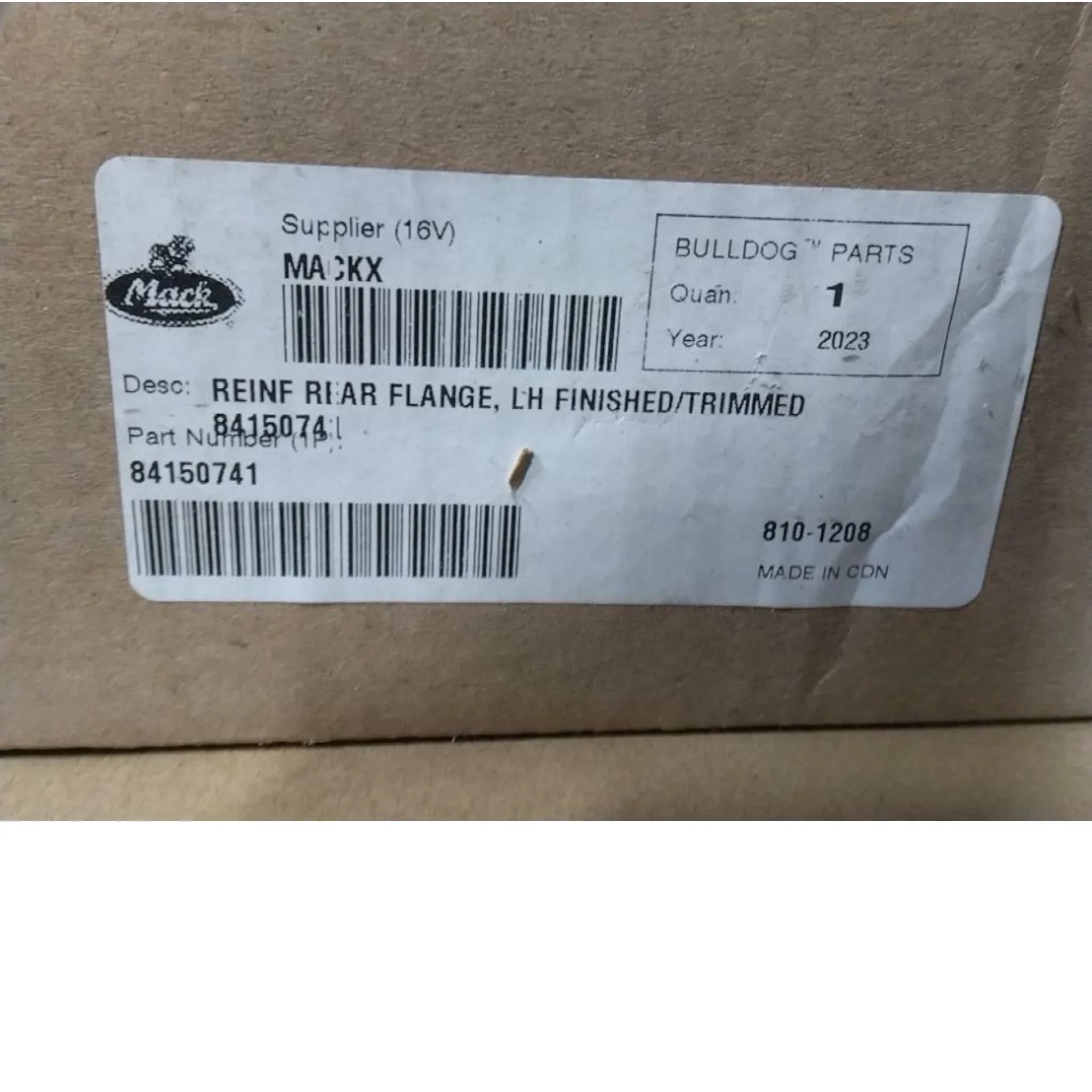 84150741 Genuine Mack Reinforcement - Truck To Trailer