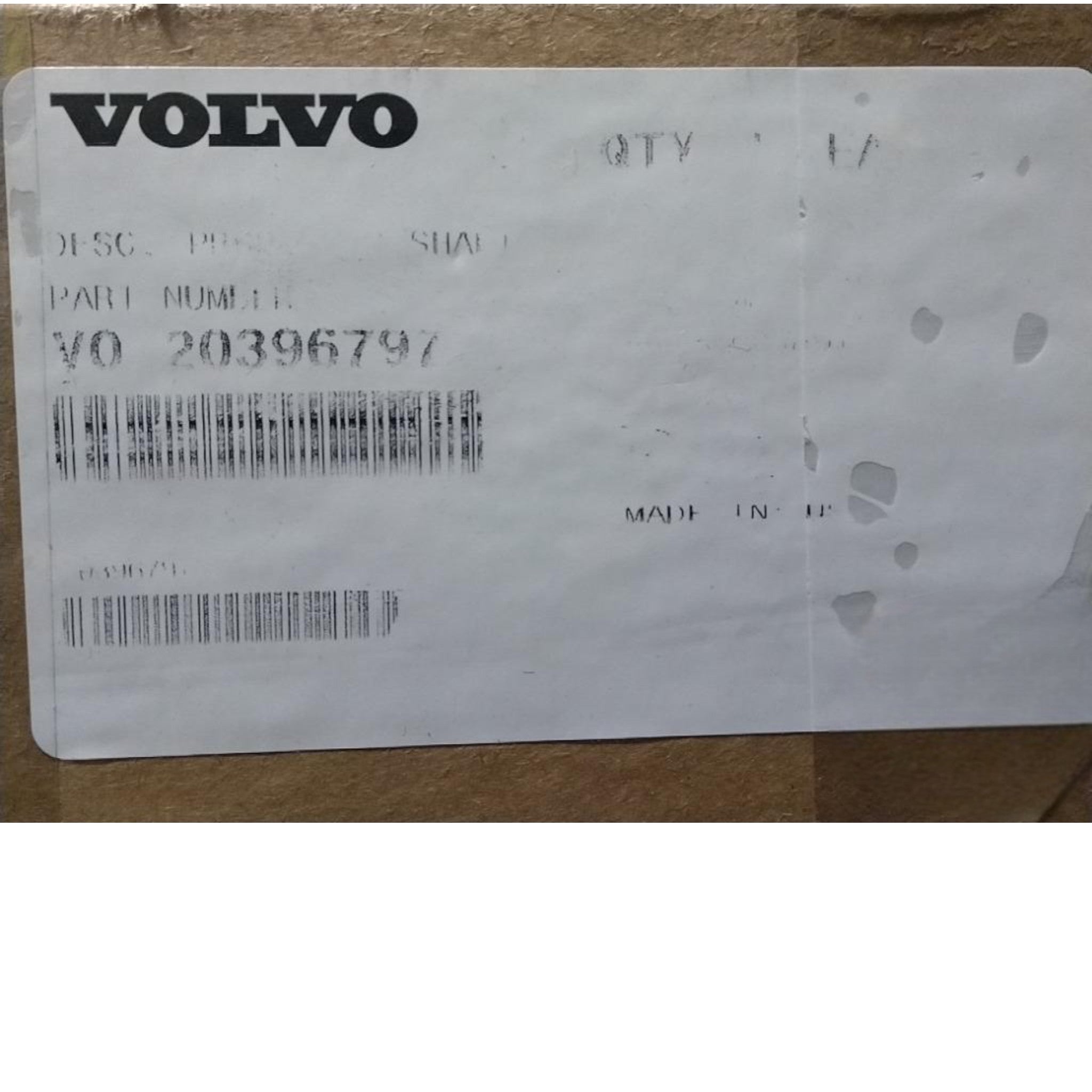 20396797 Genuine Mack Propeller Shaft