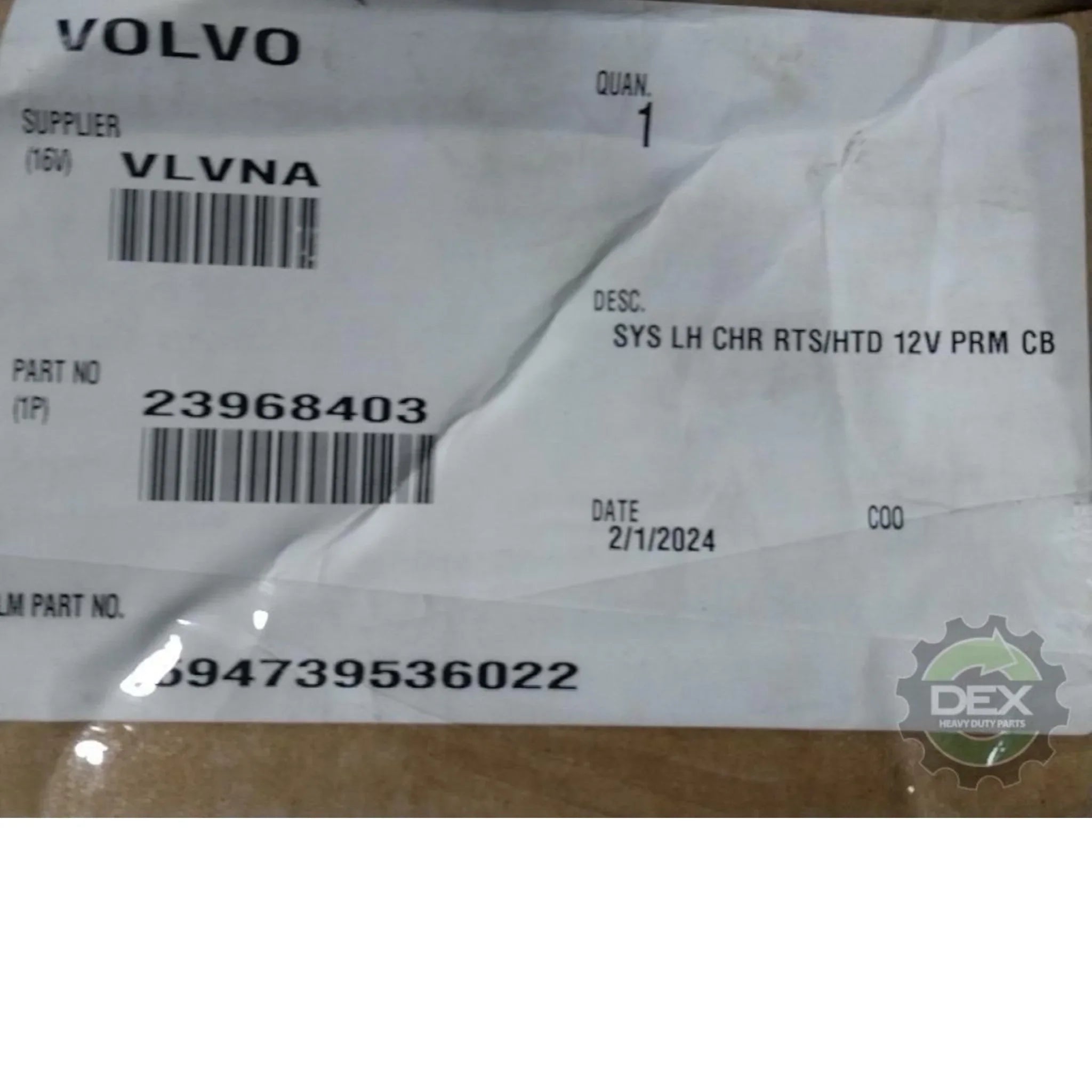 23968403 Genuine Volvo Mirror - Truck To Trailer