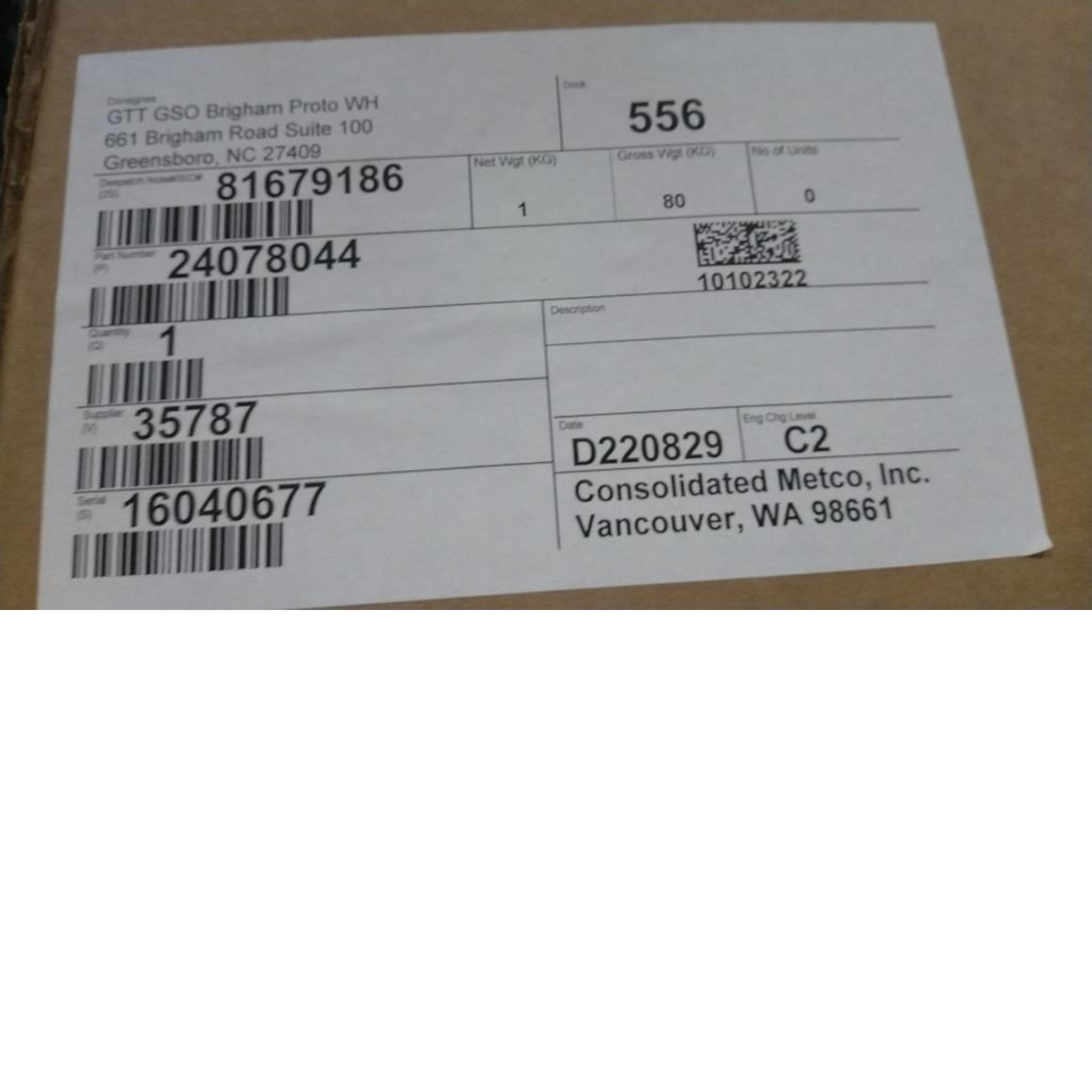 24078044 Genuine Mack Storage Compartment