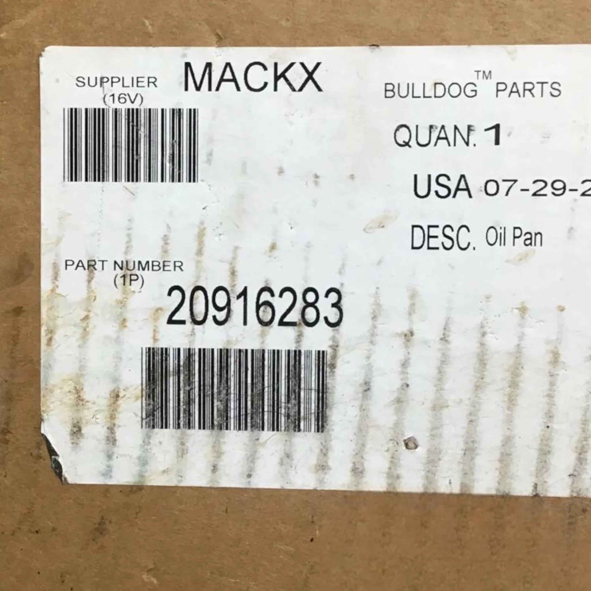 20916283 Genuine Volvo Oil Pan - Truck To Trailer