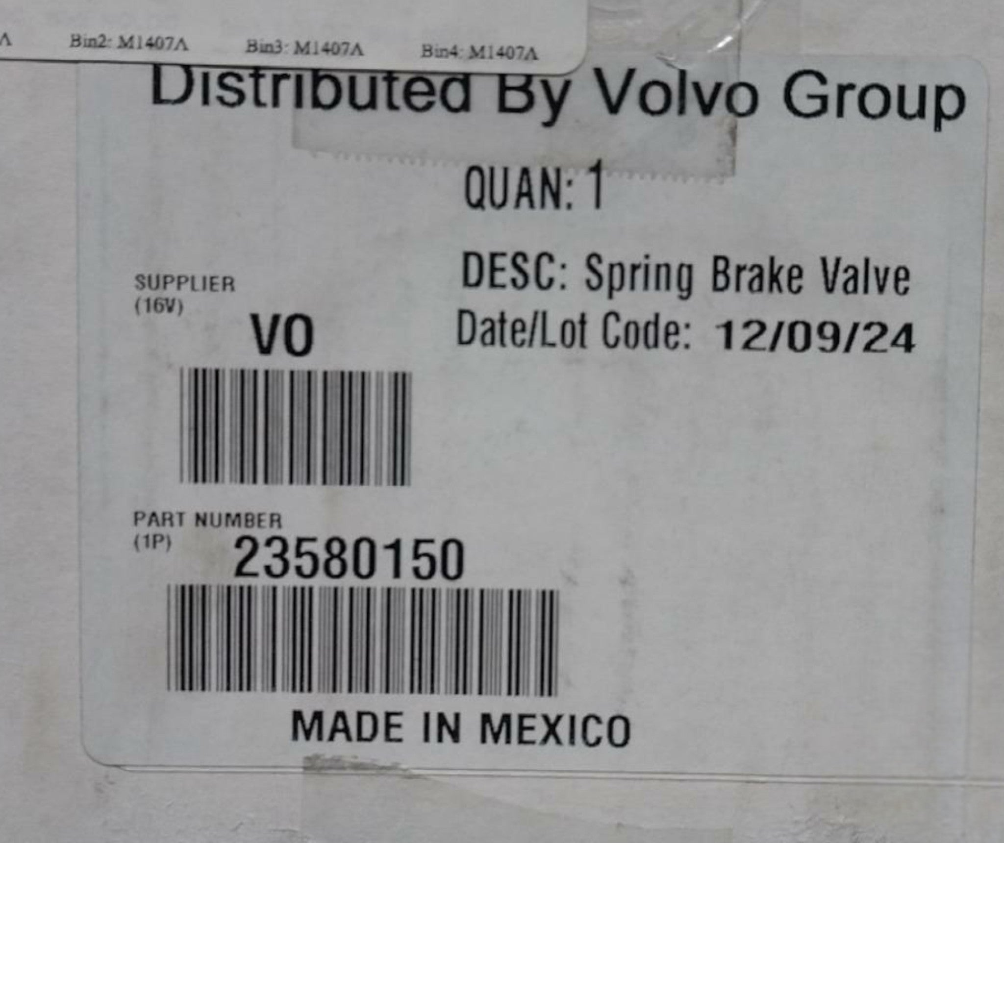 23580150 Genuine Mack Valve