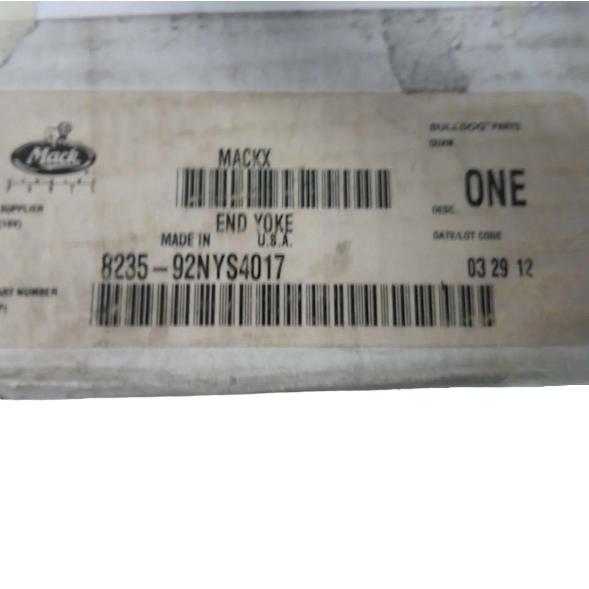 8235-92NYS4017 Genuine Volvo End Yoke - Truck To Trailer