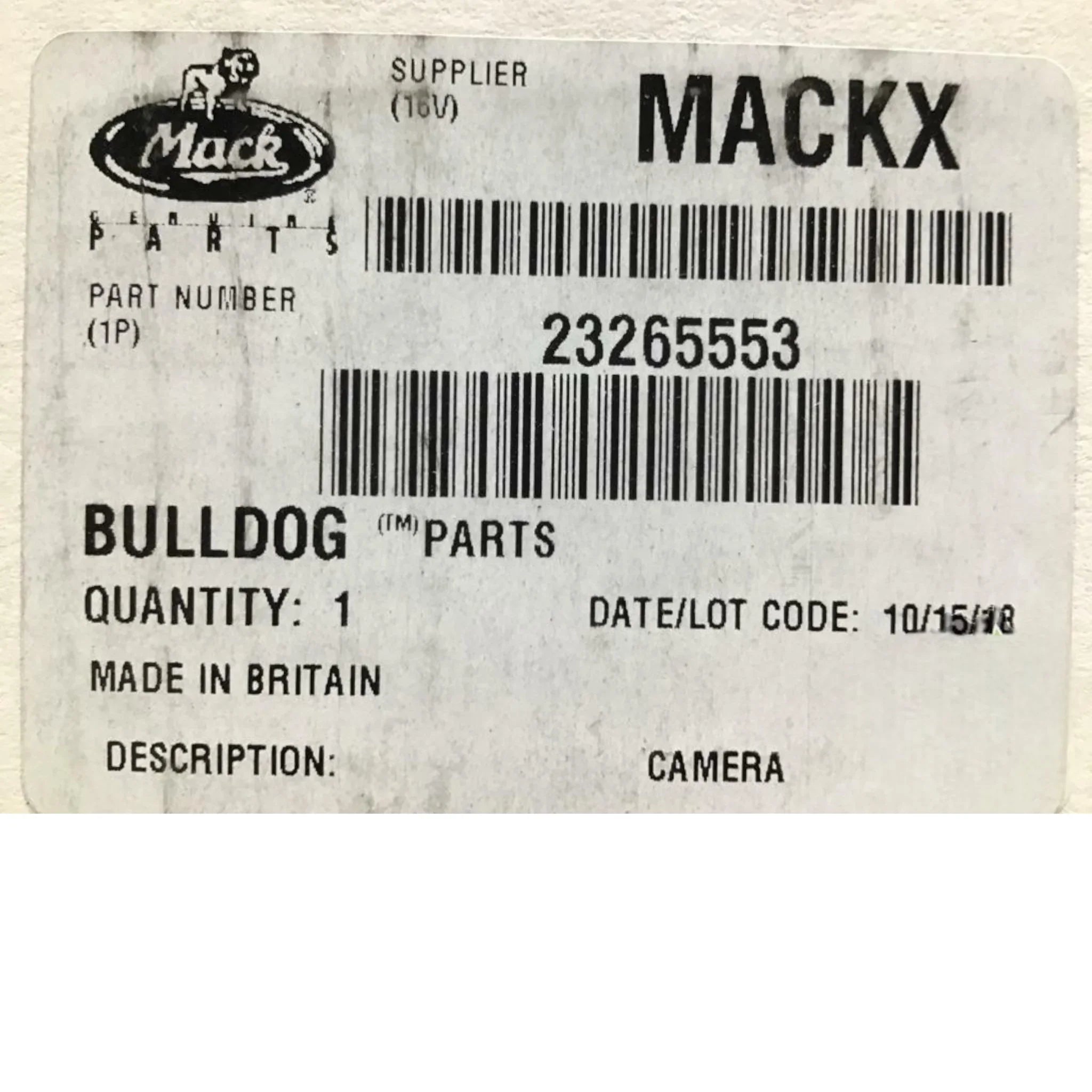 23265553 Genuine Mack Camera - Truck To Trailer