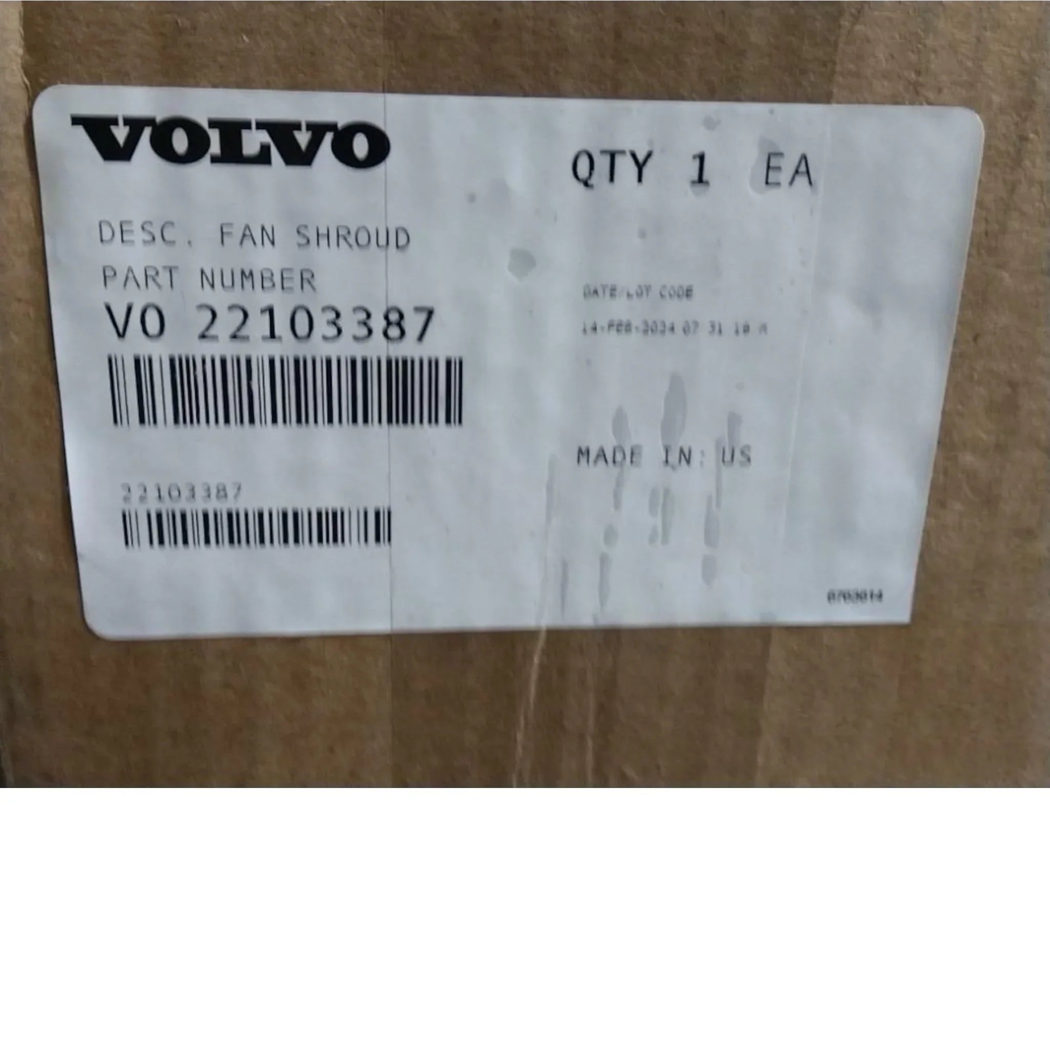 22103387 Genuine Mack Fan Shroud - Truck To Trailer