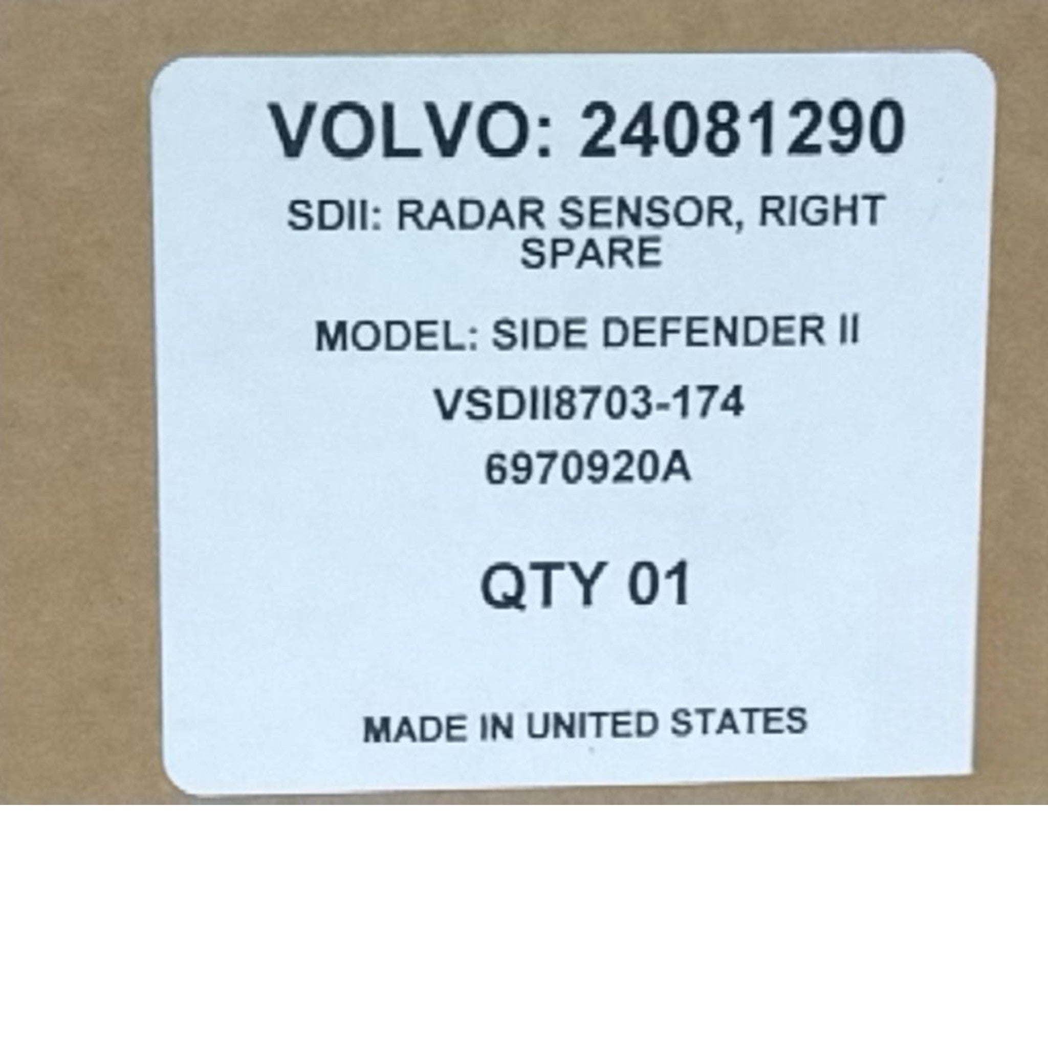 24081290 Genuine Mack Radar Sensor