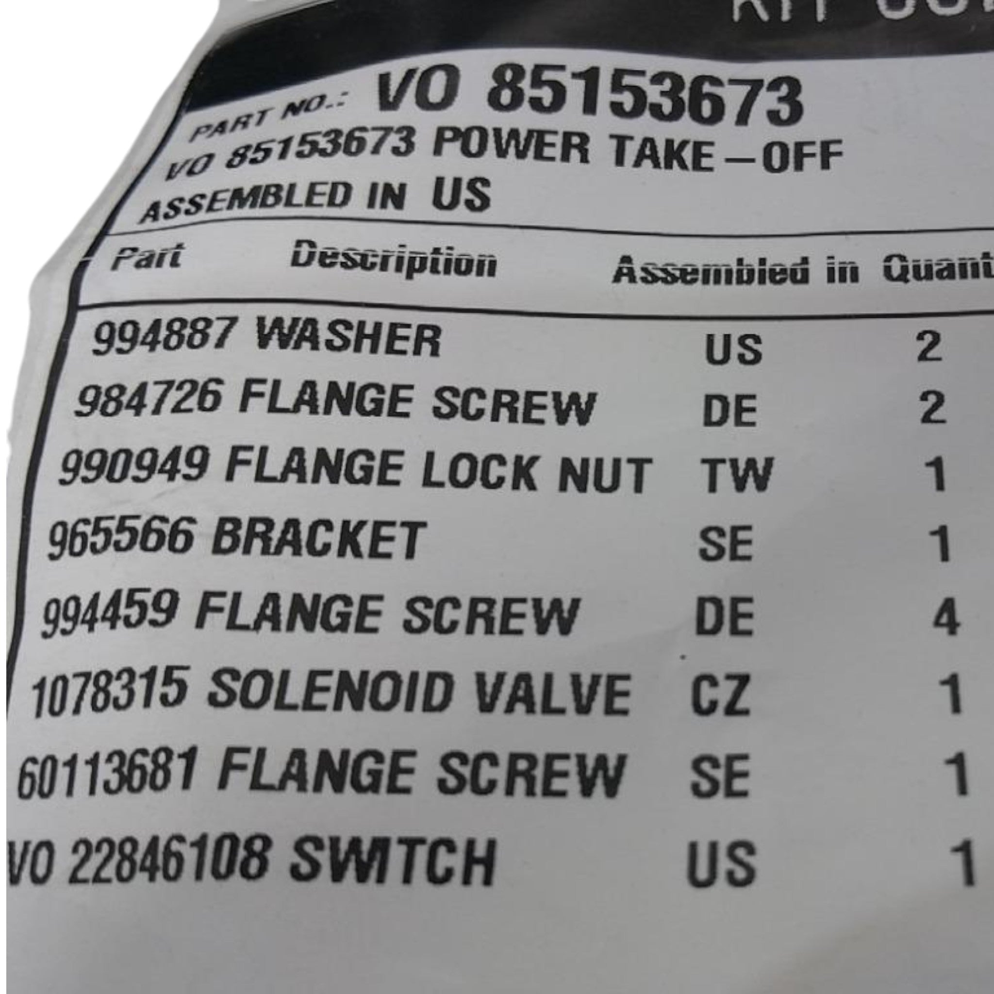 85153673 Genuine Mack Power Take-Off