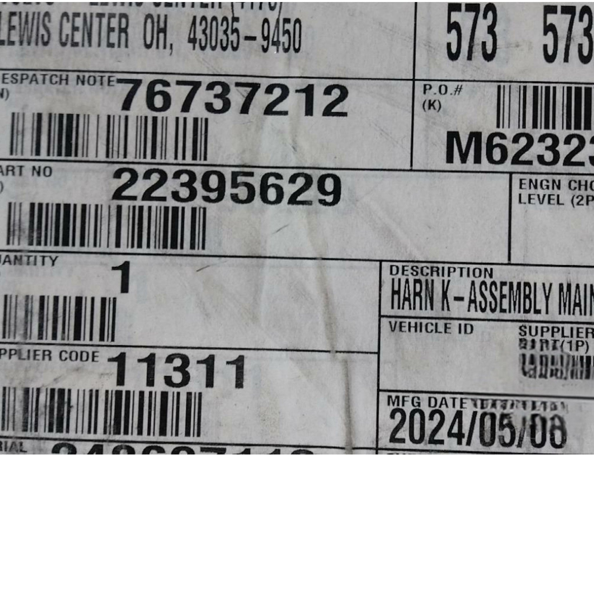 22395629 Genuine Mack Wiring Harness