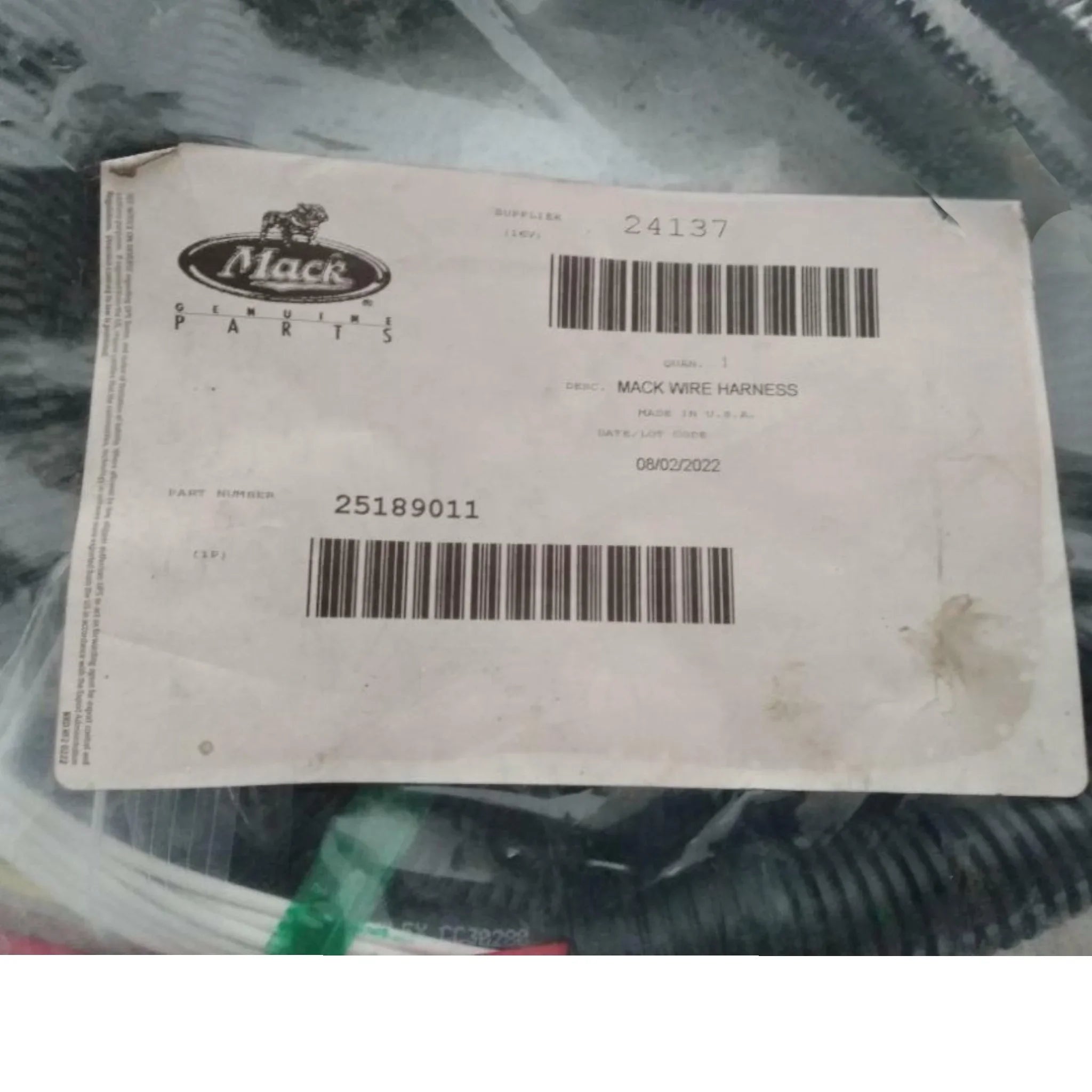 25189011 Genuine Volvo Wiring Harness - Truck To Trailer