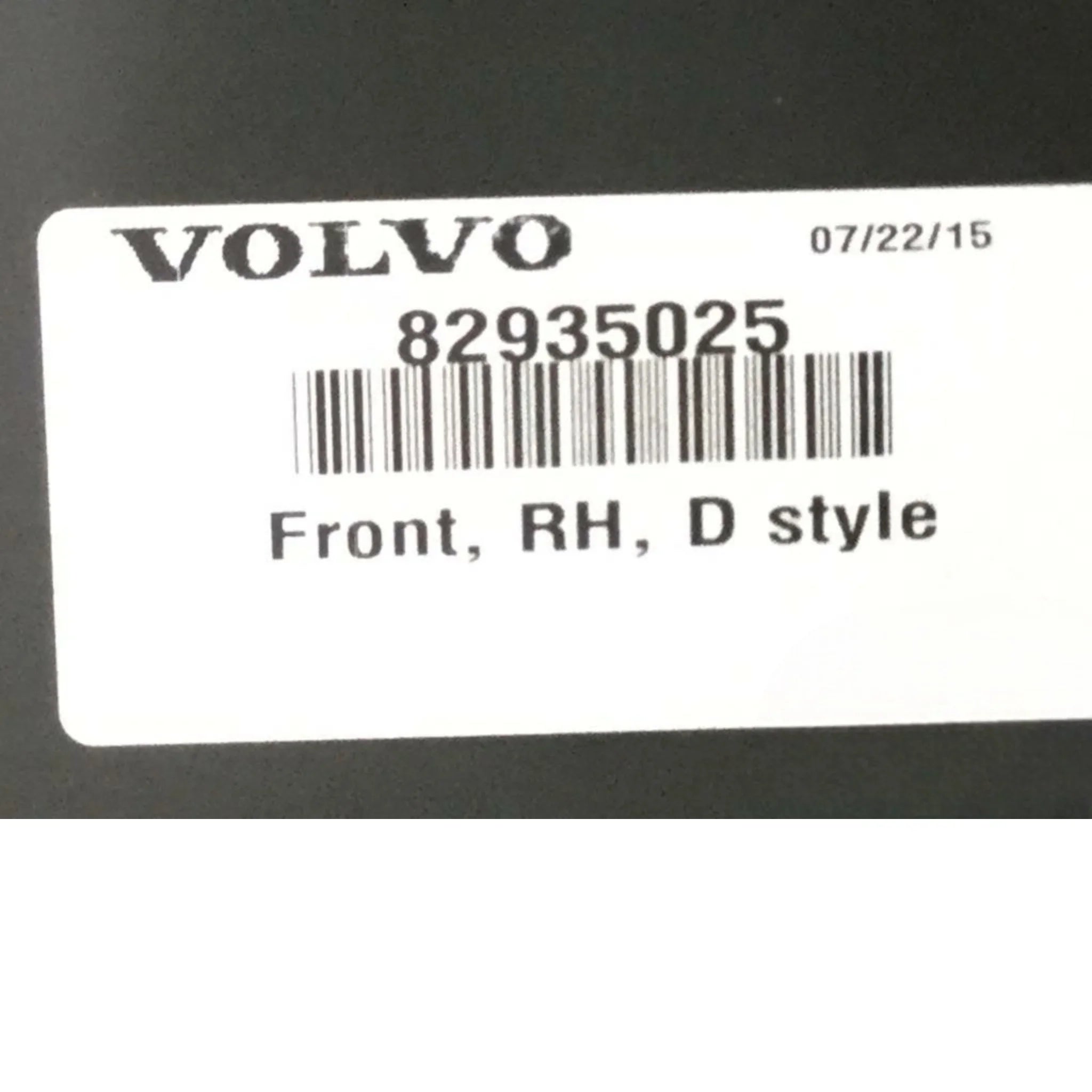 82935025 Genuine Volvo Chassis Fairing - Truck To Trailer