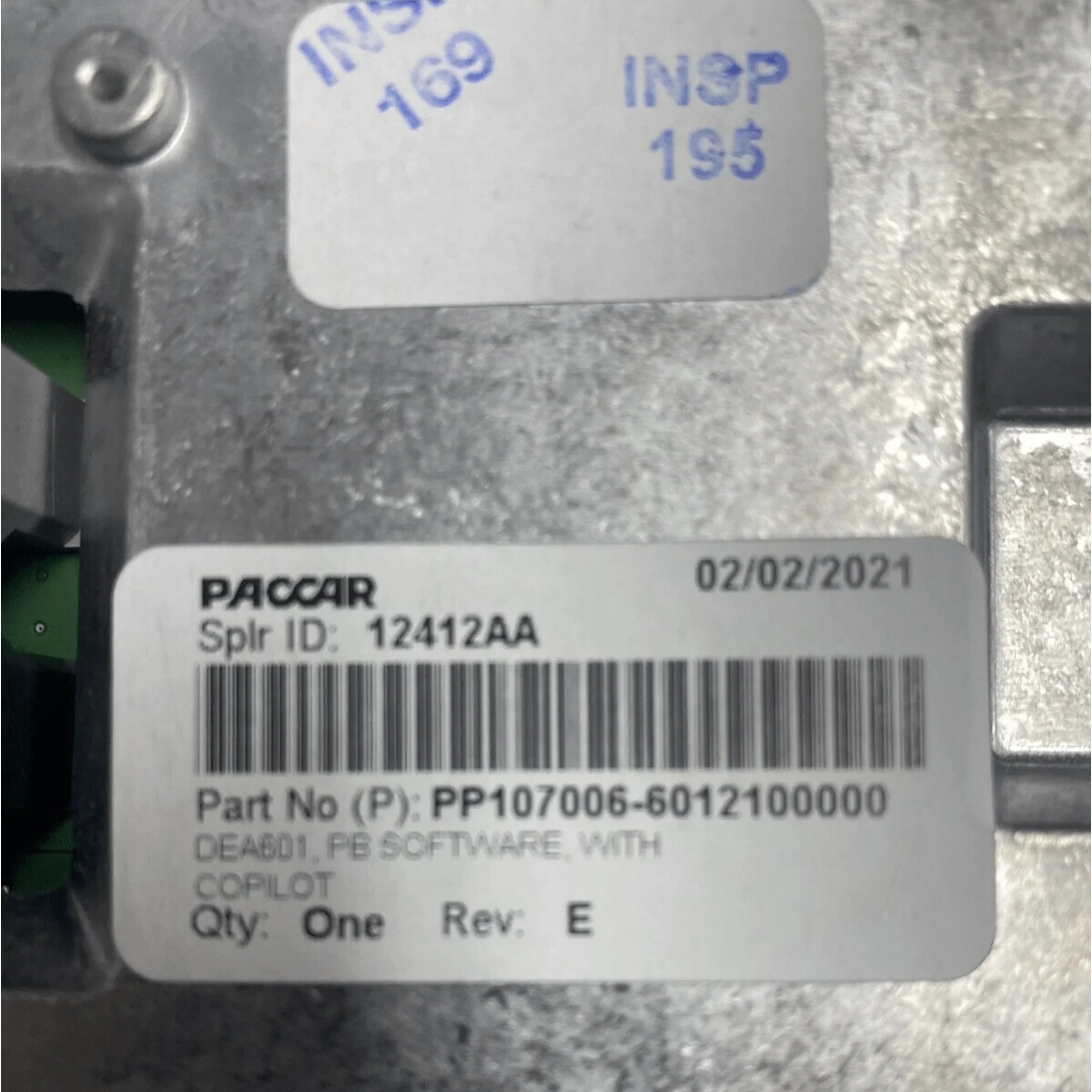 PP107006-6012100000 Genuine Paccar Display Touchscreen DEA601