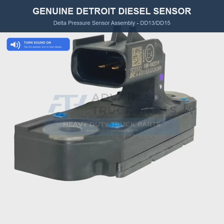 d。 23539639 2008-2018 Detroit Diesel DD13/DD15 Delta Pressure Sensor