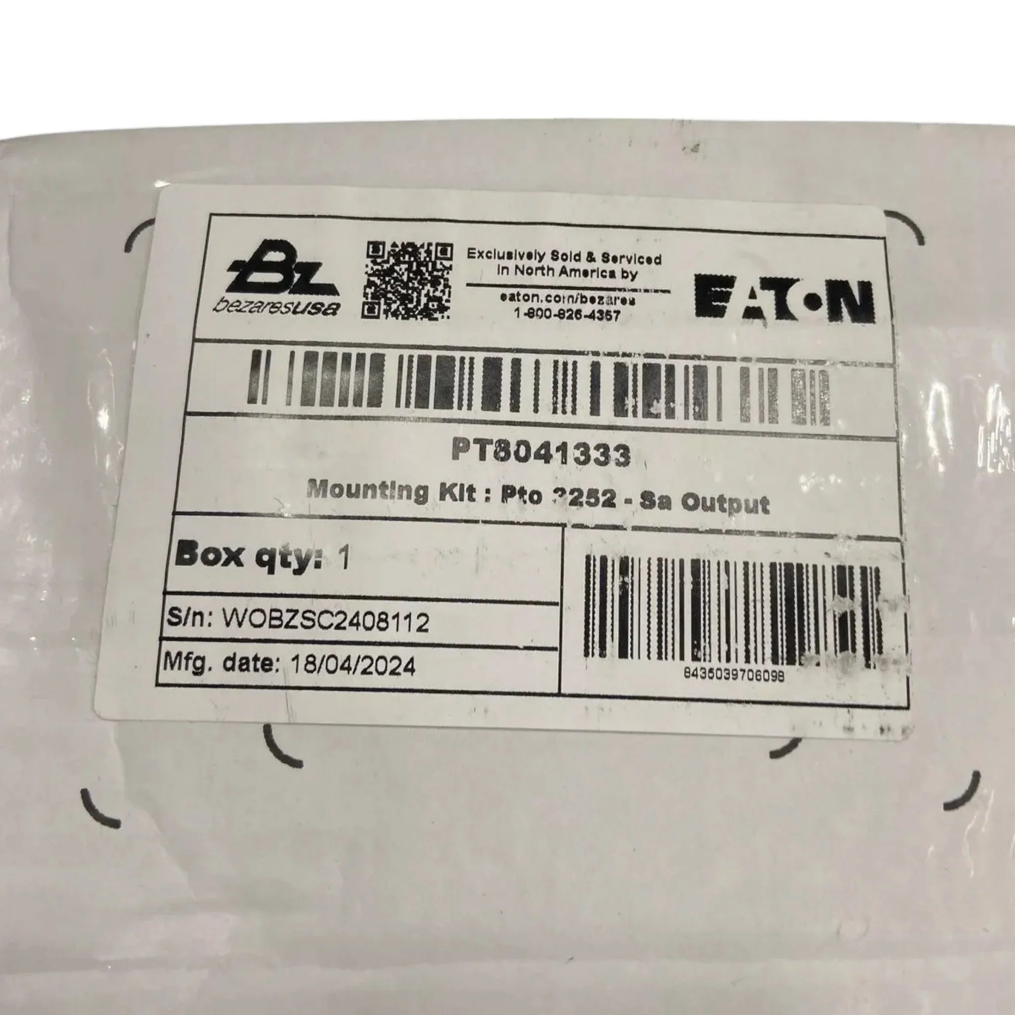 280GPFJPB5RK Genuine Eaton PTO Power Take Off