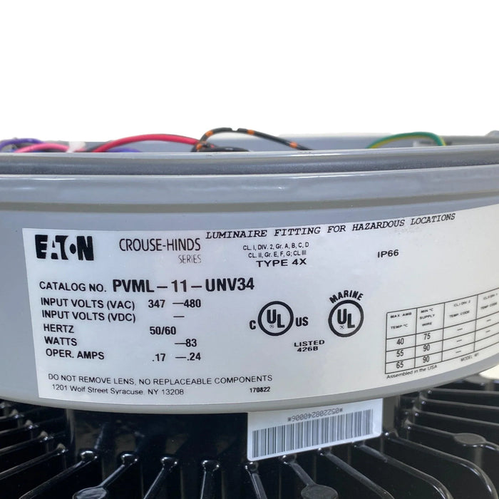 PVML-11-UNV34 Genuine Eaton Crouse-hinds Series Champ Pro Pvml Led Light Fixture