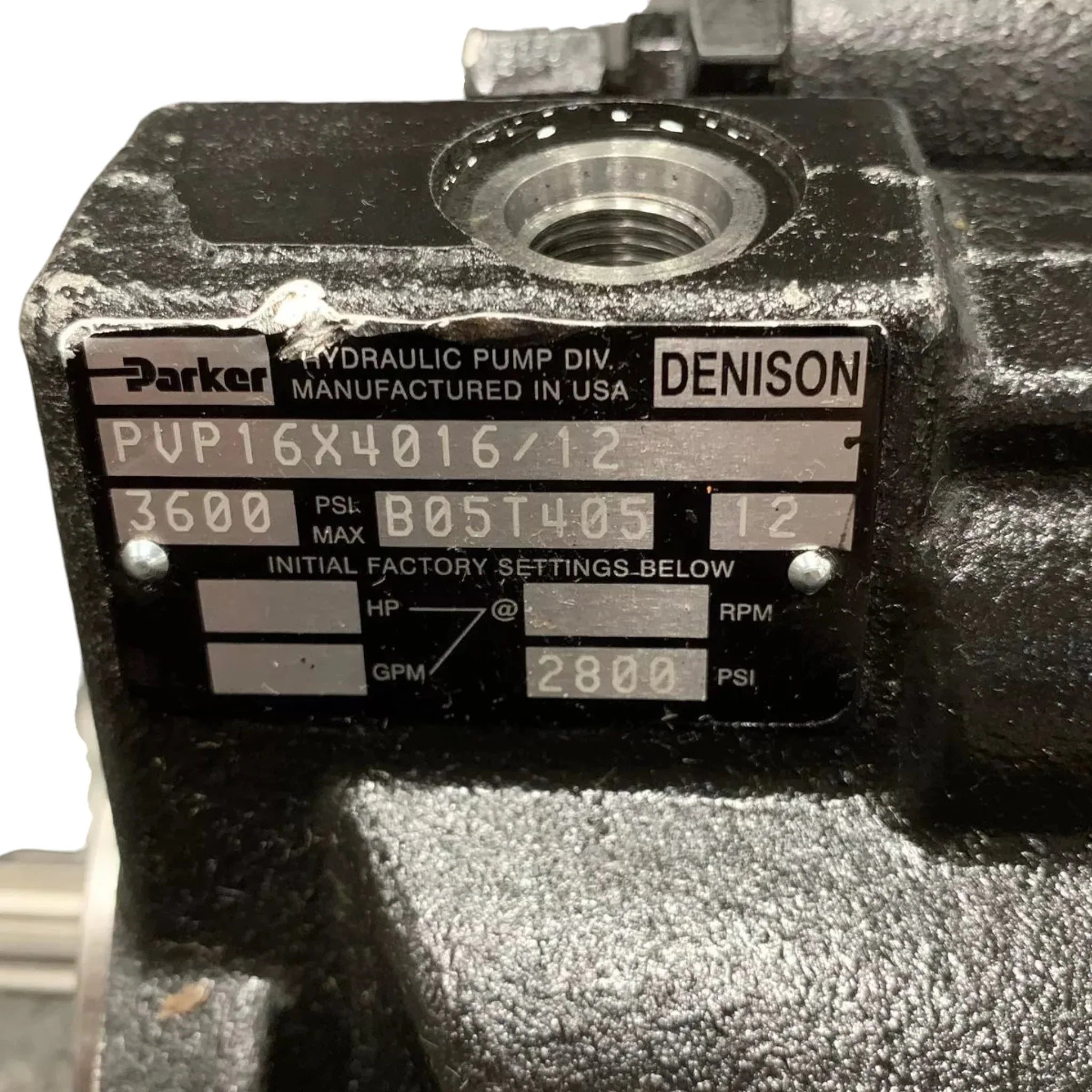 PVP1636BRP12X3953 Genuine Parker Hydraulic Pump PVP16