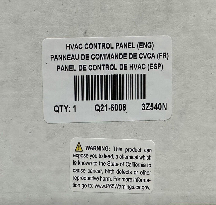 Q21-6008 Genuine Peterbilt Cab Hvac Control Panel
