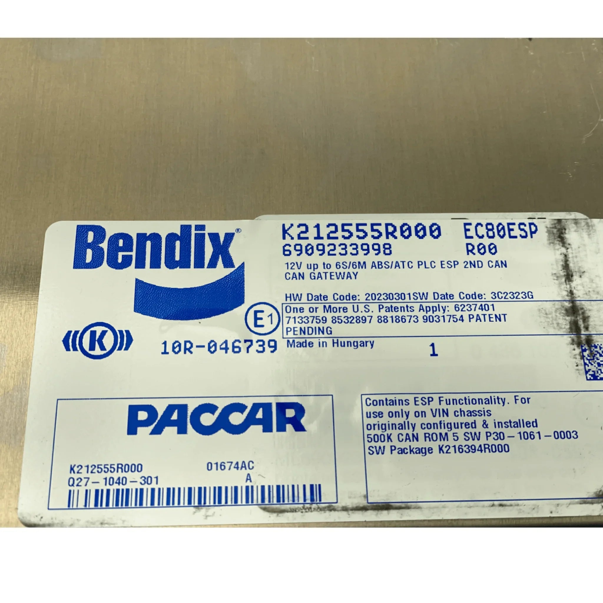 Q271040301 Genuine Bendix ECM ABS Control Module EC-80