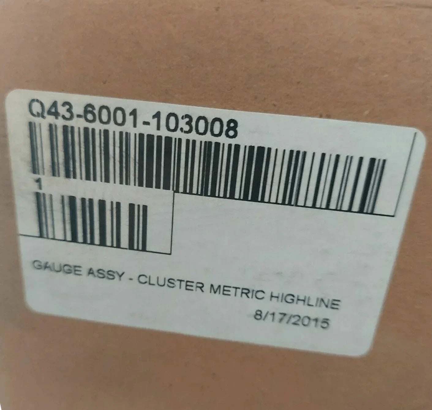 Q43-6001-103008 Genuine Paccar Instrument Cluster For Peterbilt