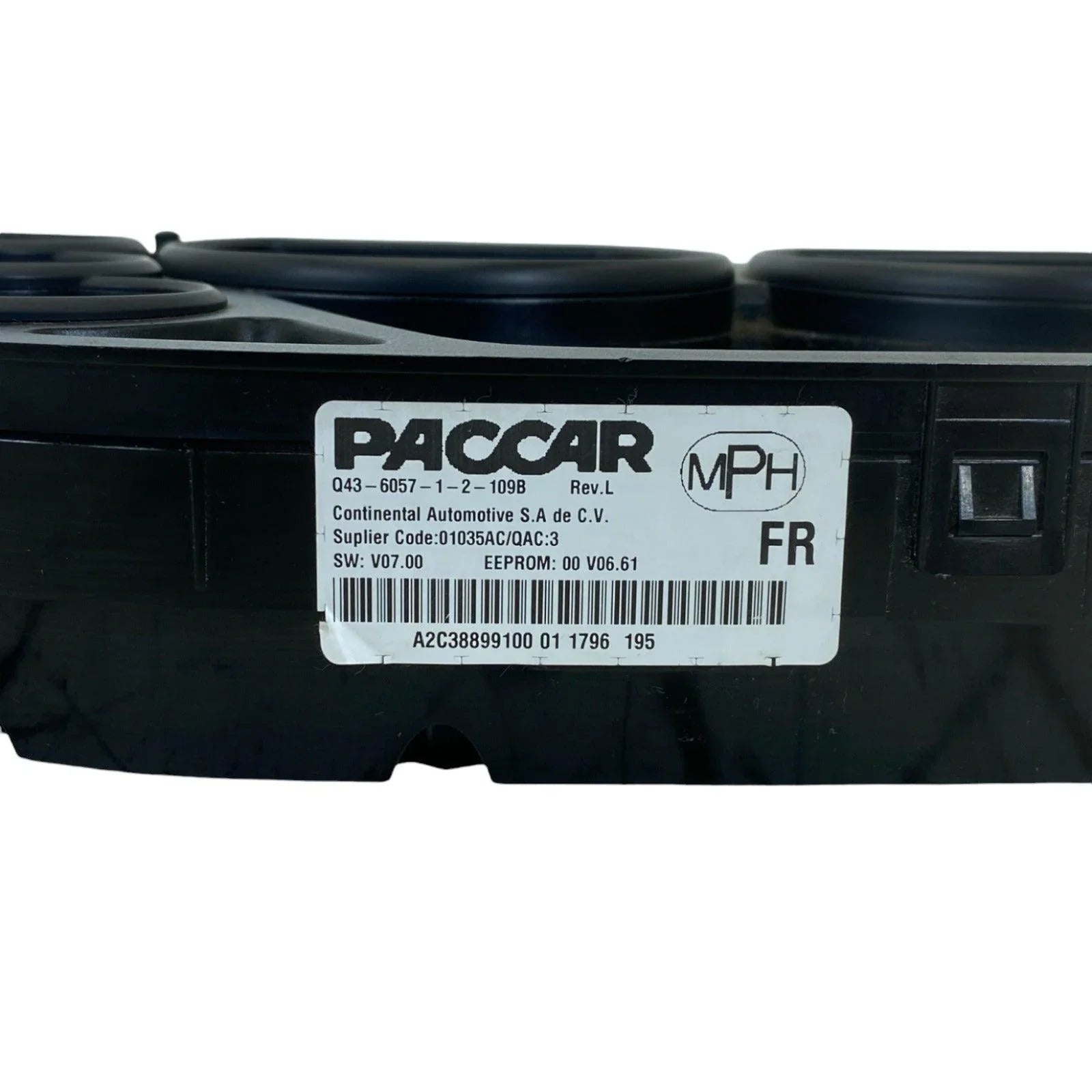 Q43-6080-1-2-031C Genuine Peterbilt Cluster - 2.1Mcab Instrument