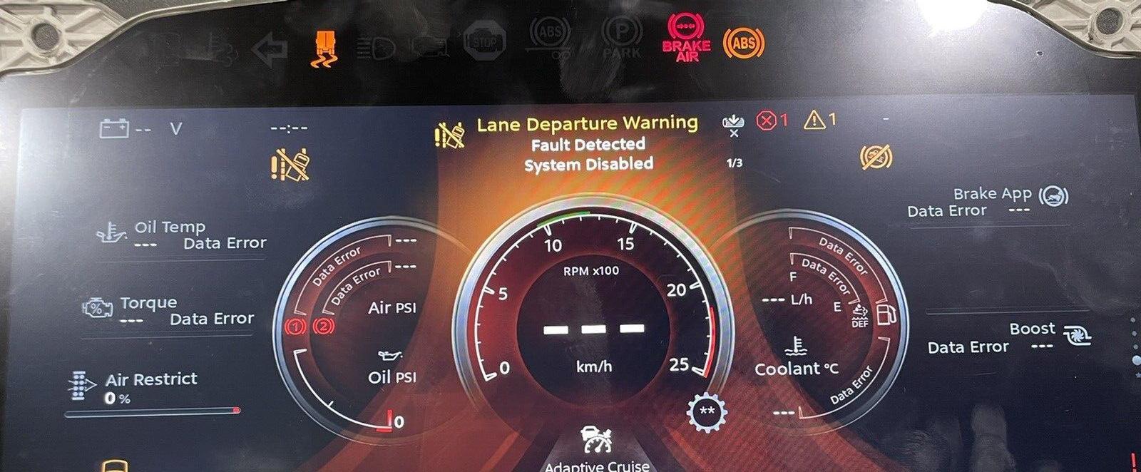 Q43-6090-100-100 Genuine Paccar Driver Digital Display Cluster For Peterbilt