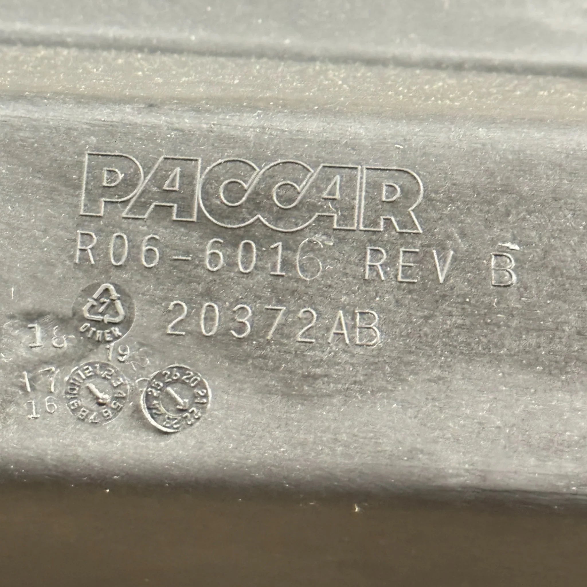 R06-6016 Genuine Paccar Cowl Tray Panel