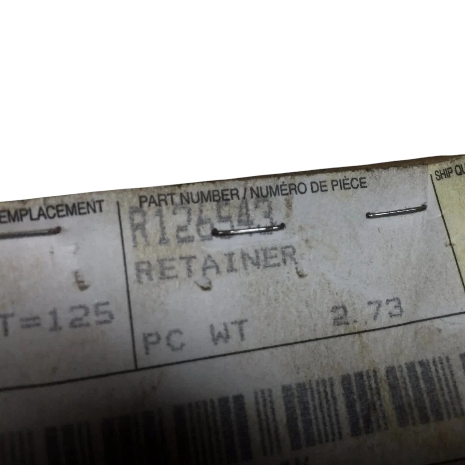 R126543 John Deere Ring Gear Hub Retainer